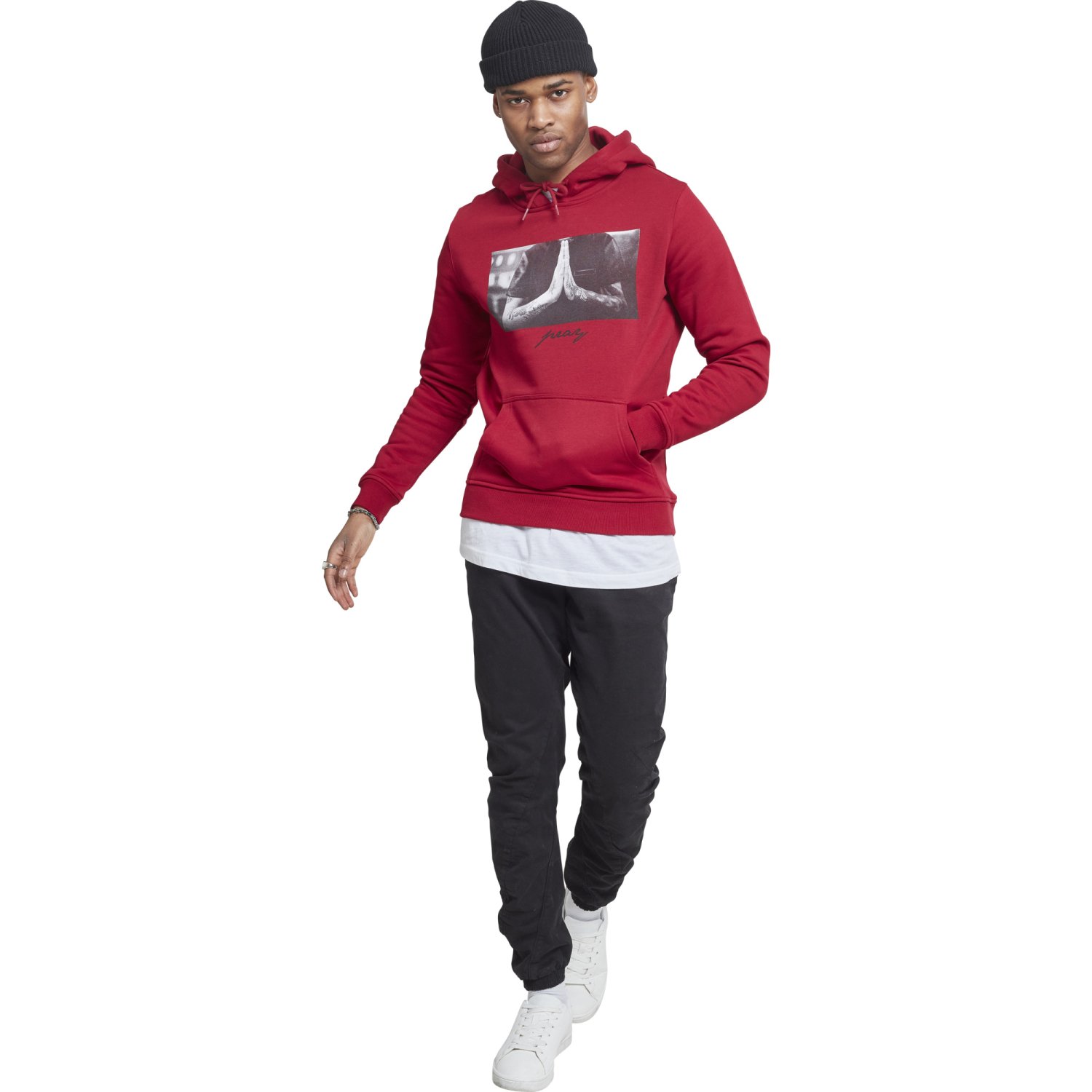 Mister Tee Hoody - PRAY rubis