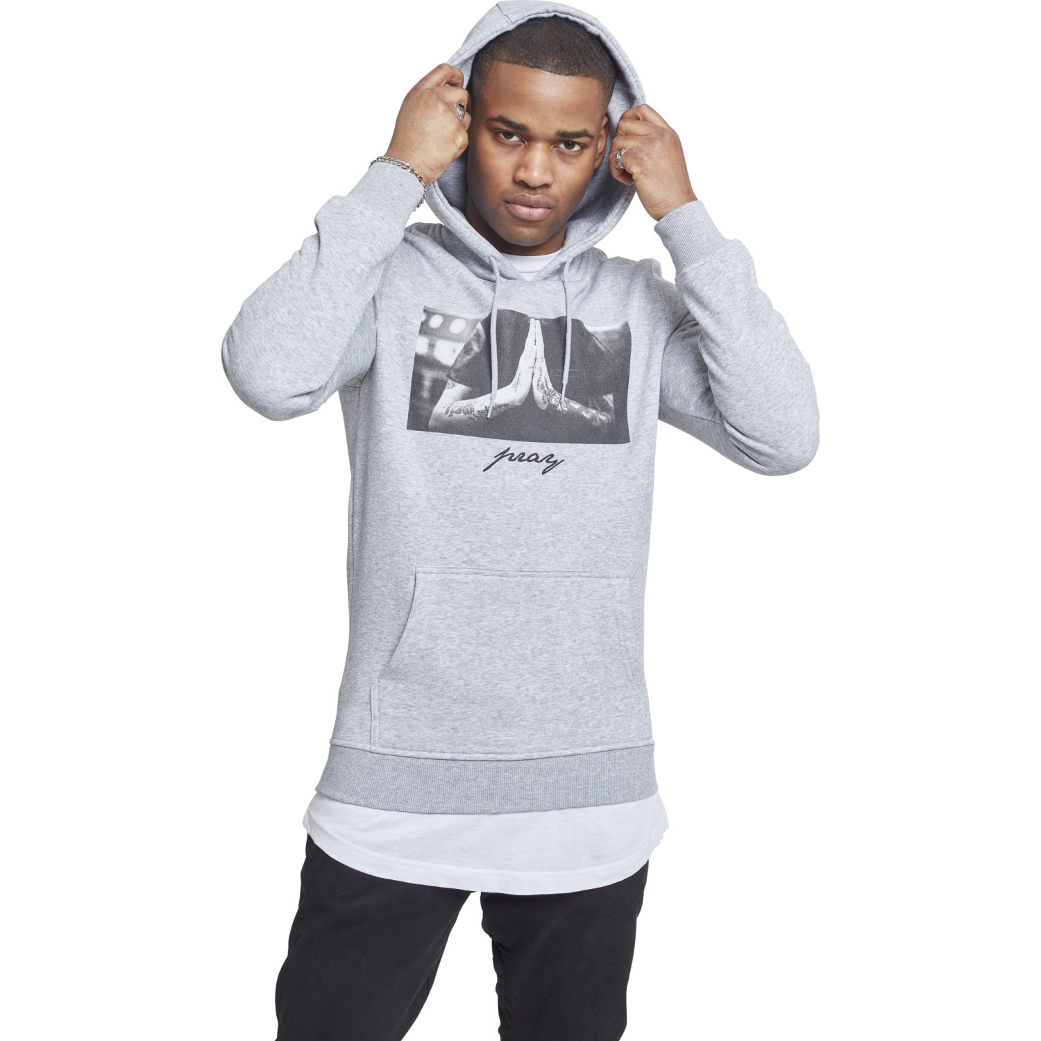 Mister Tee Fleece Hoody - PRAY