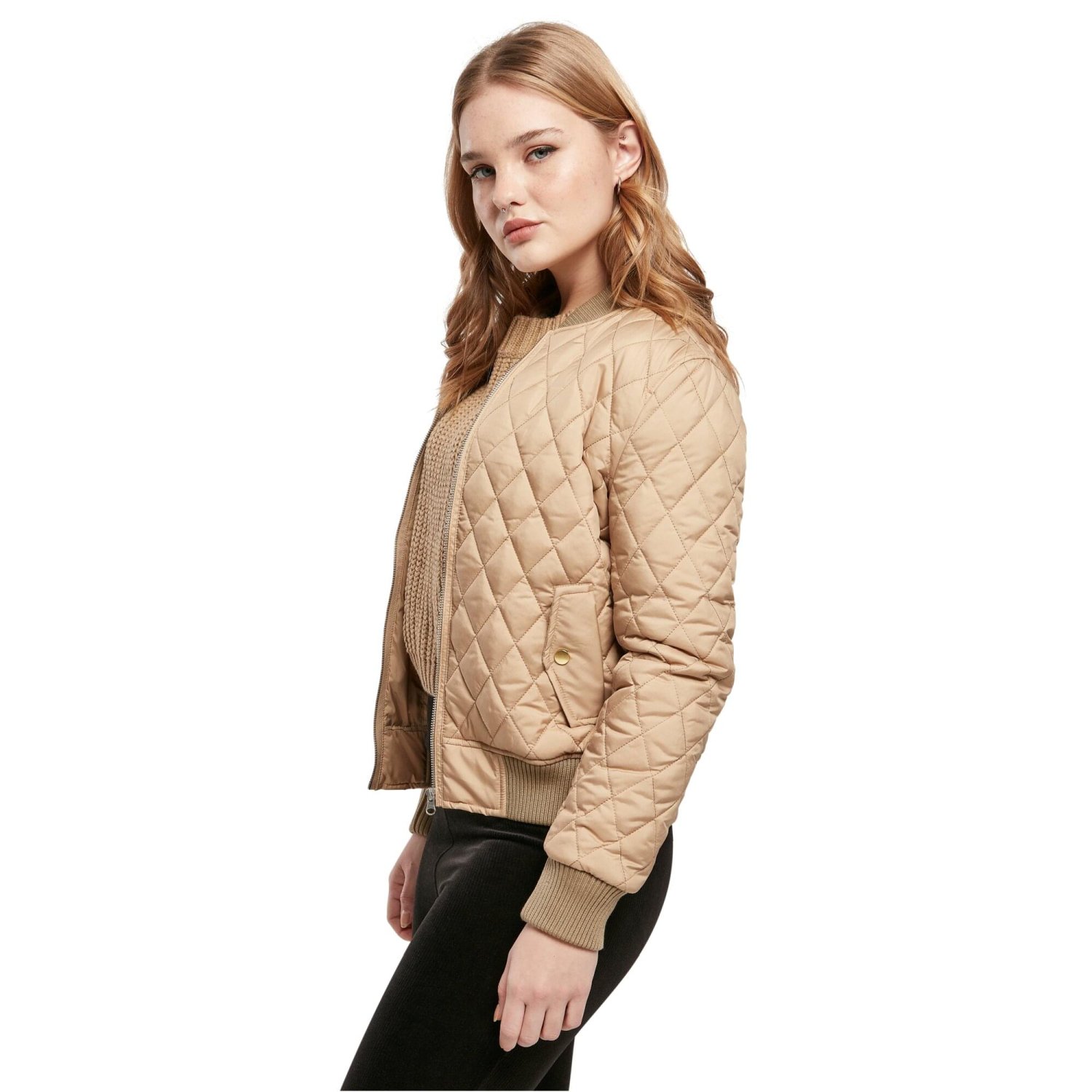 Urban Classics Ladies - DIAMANT BOMBER Nylon Steppjacke