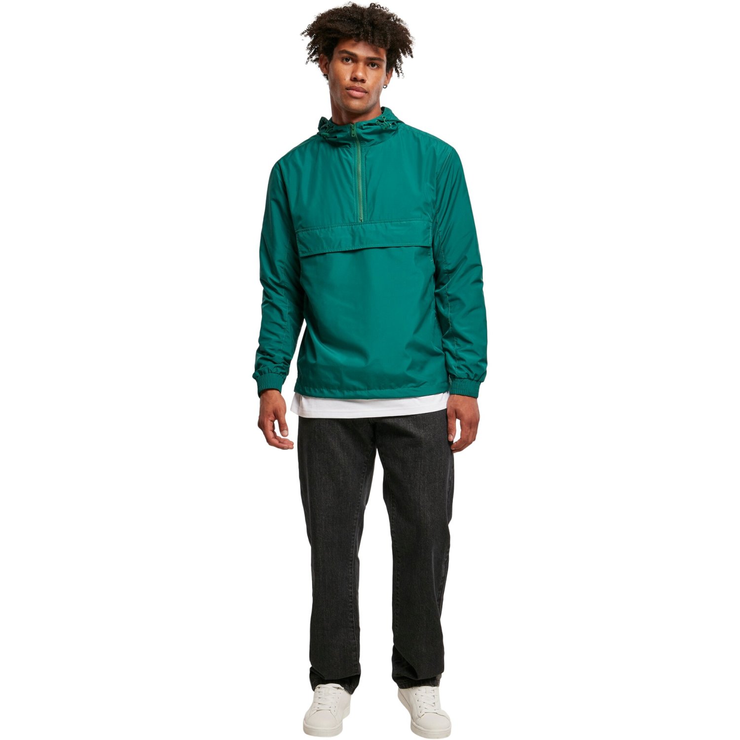 Urban Classics - BASIC Pull-Over Windbreaker Jacket green