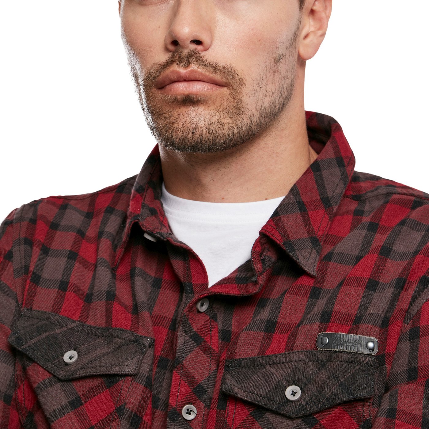 Brandit - Duncan Checked Flanell Shirt red