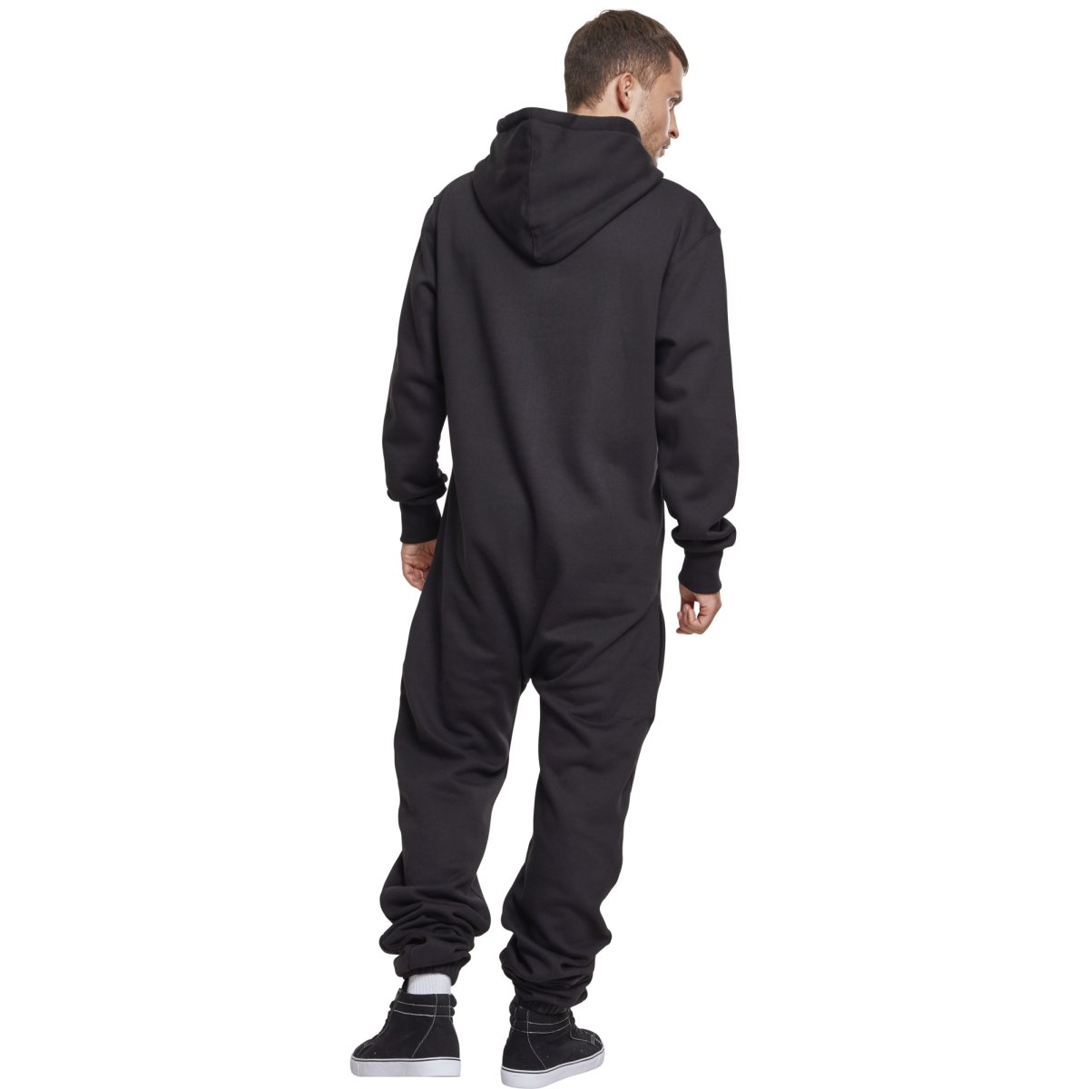 Urban Classics - SWEAT Jump Suit black / white