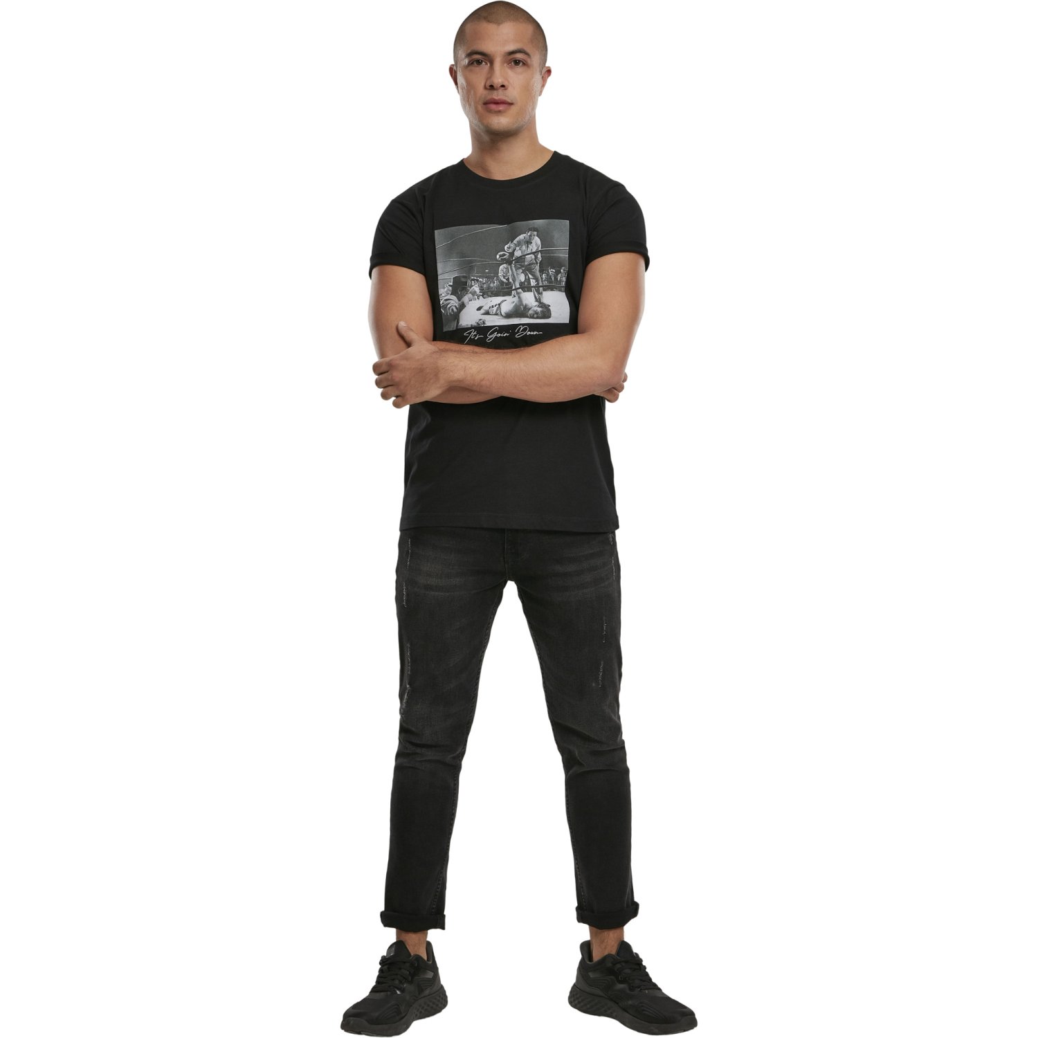 Mister Tee Shirt - GOING DOWN noir