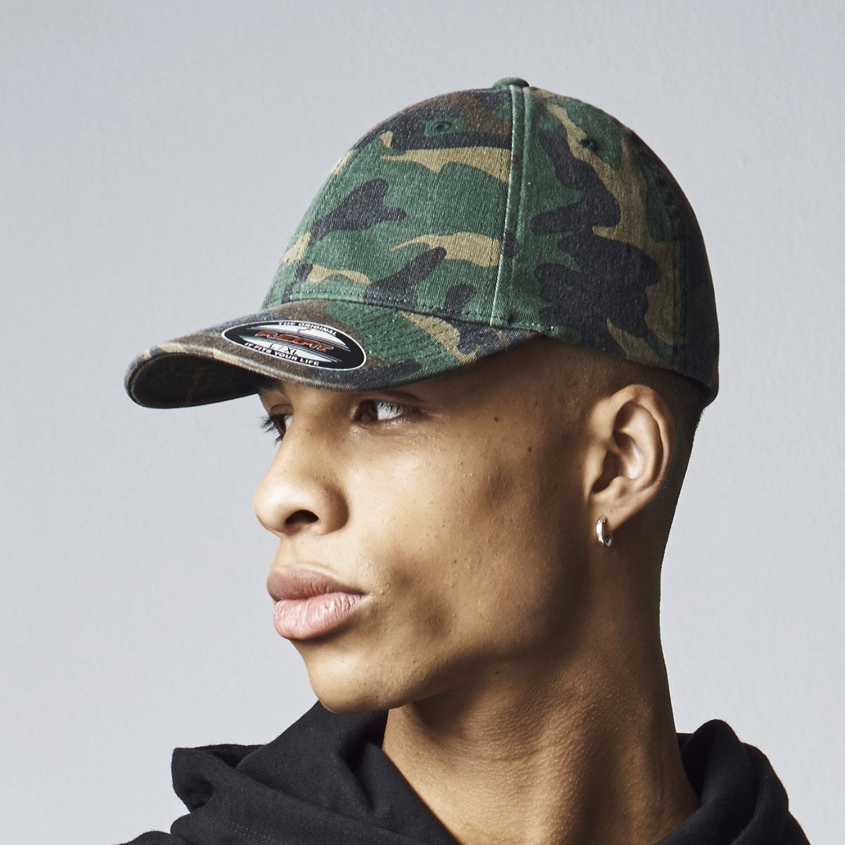Flexfit Garment Washed Cap - wood camo