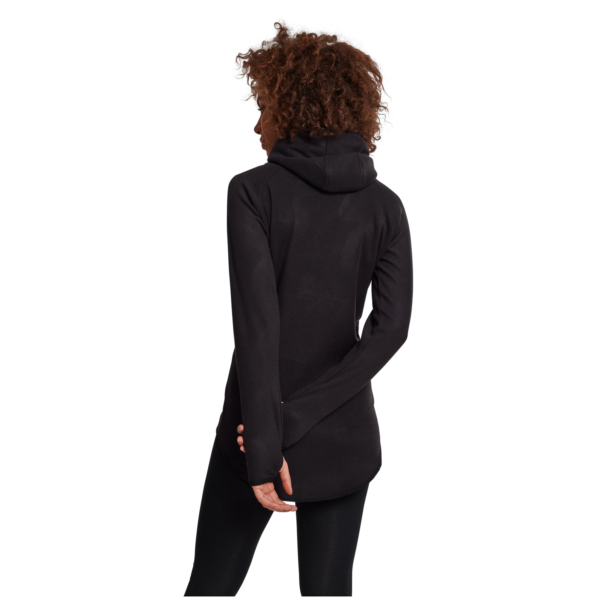 Urban Classics Ladies - Polar Fleece Zip Hoody noir