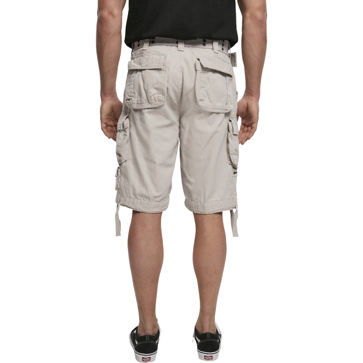 Brandit SAVAGE Vintage Worker Cargo Army Shorts white