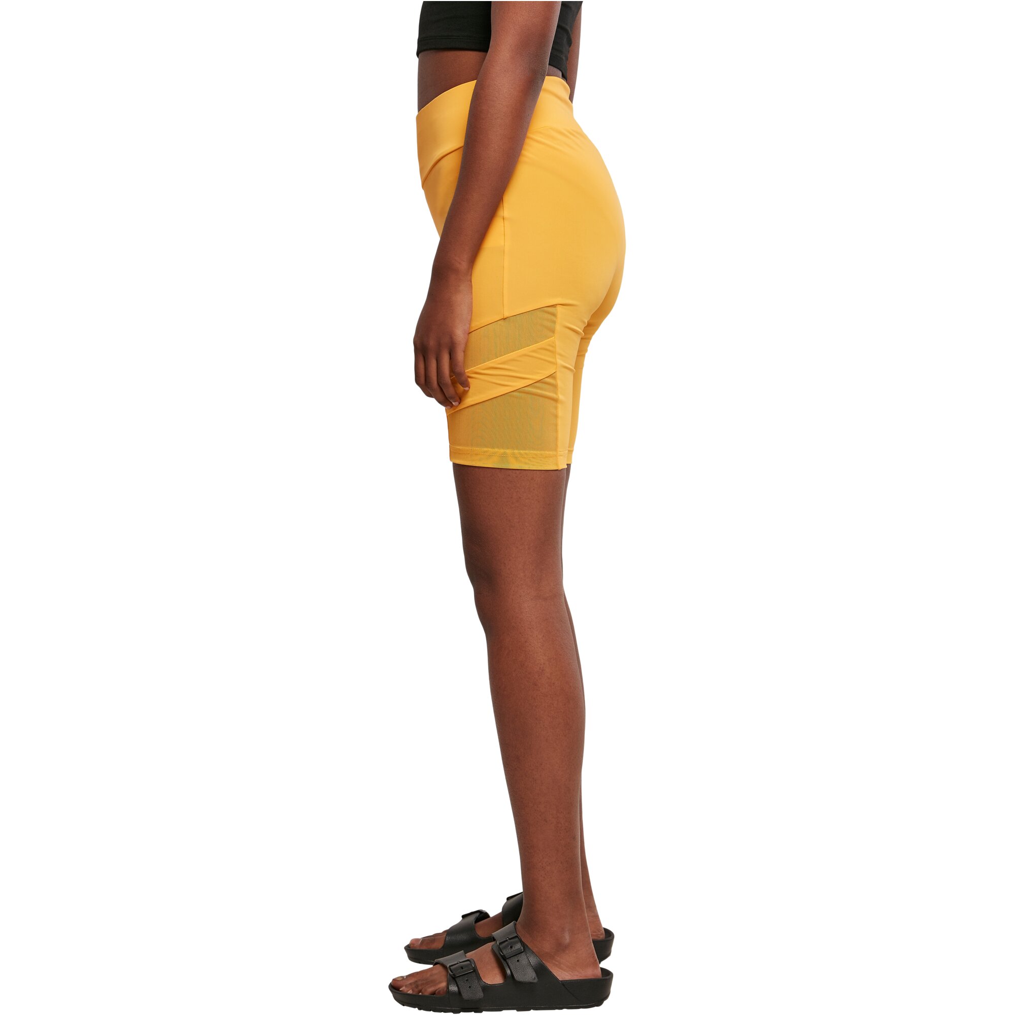 Urban Classics Ladies - CYCLE Tech Mesh Shorts mango
