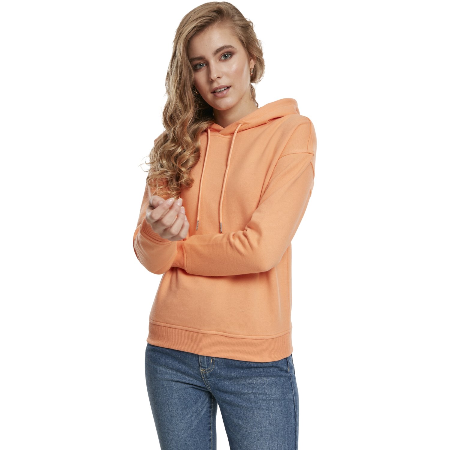 Urban Classics Ladies - BASIC Hoody papaya