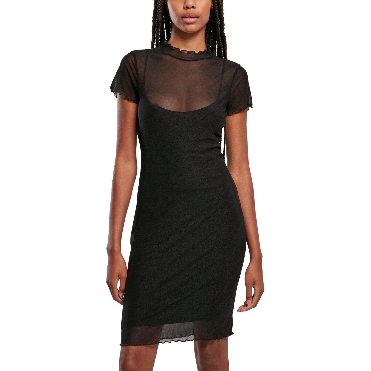 Urban Classics Ladies - Mesh Double Layer Dress