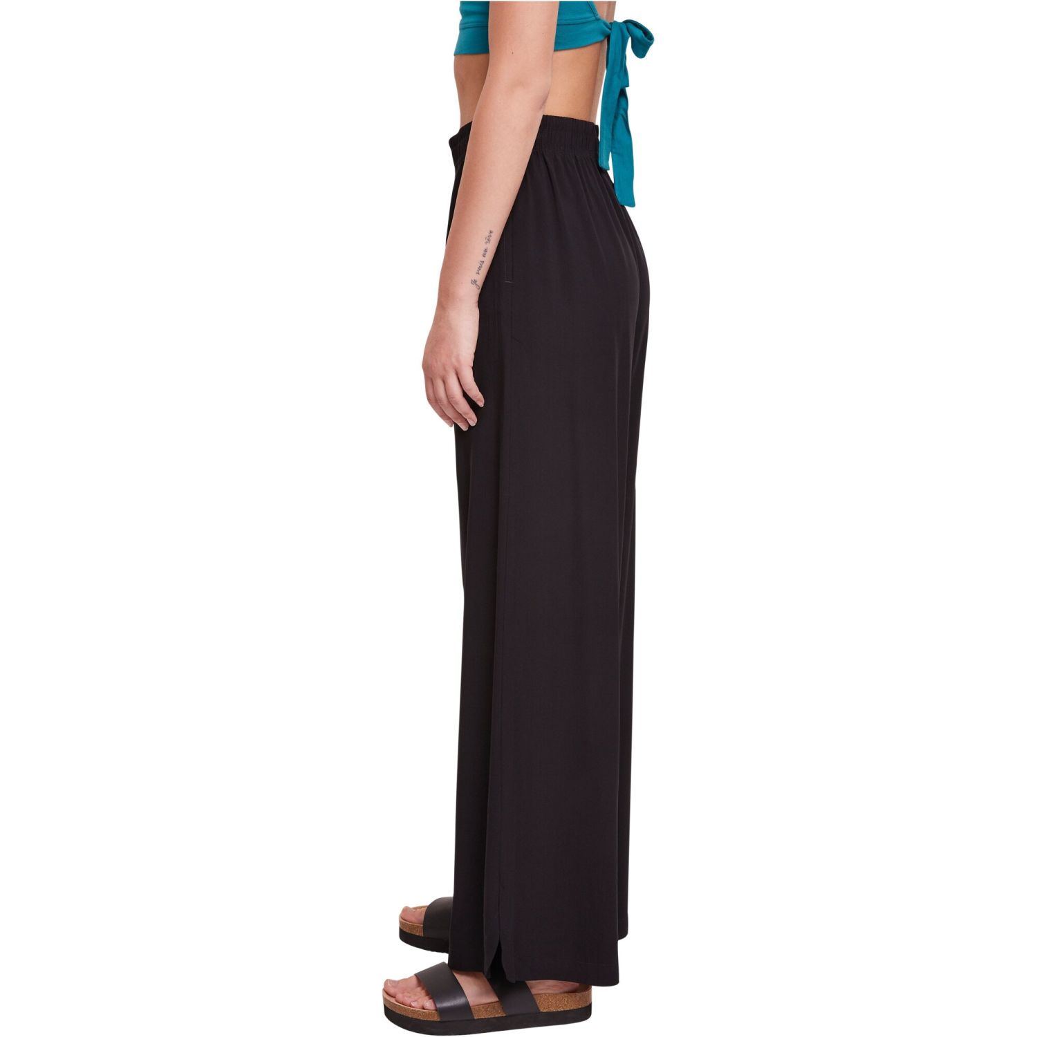 Urban Classics Ladies - Wide Leg Viscose Pantalon