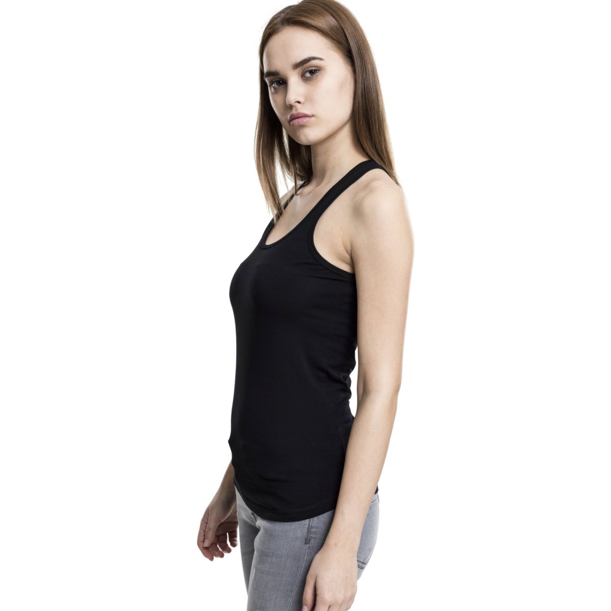 Urban Classics Femme - JERSEY Tank Top noir