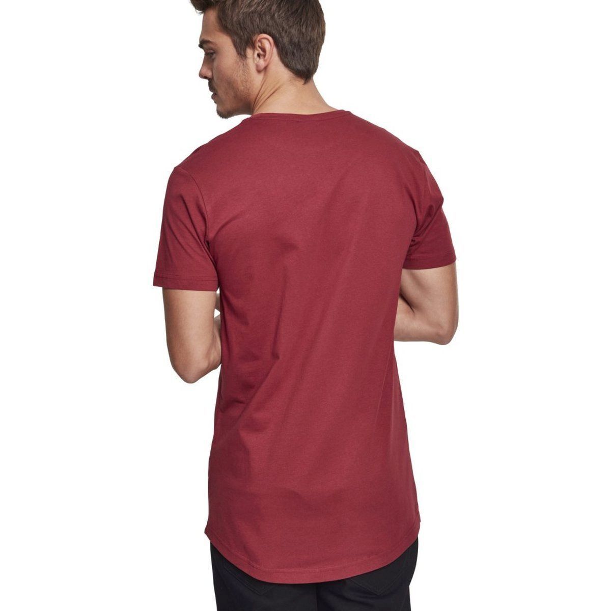Urban Classics - SHAPED Long Tee burgundy