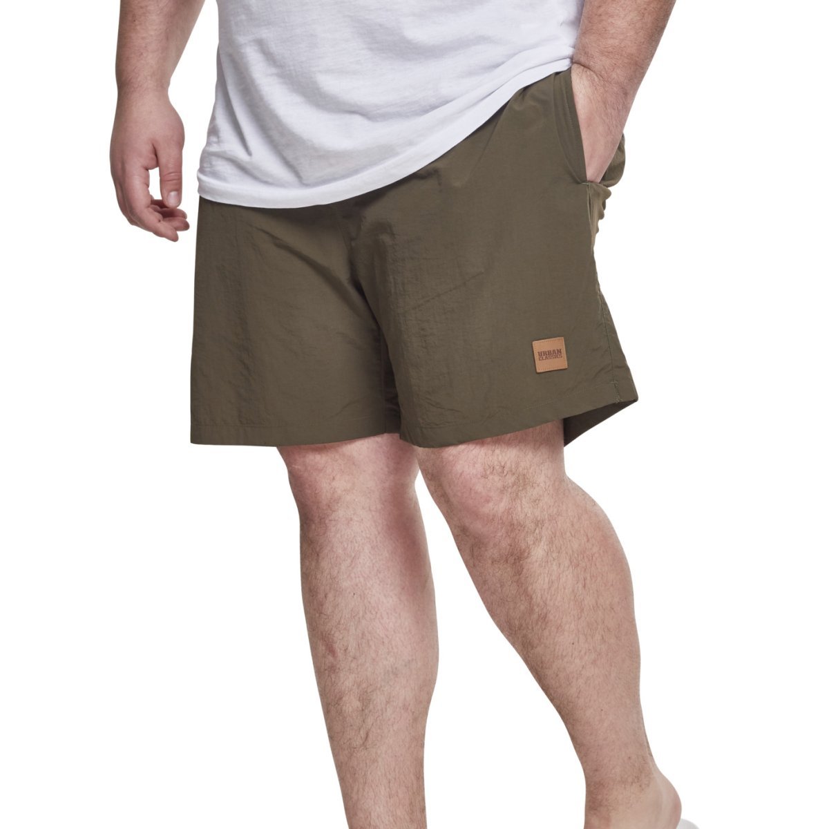 Urban Classics - BLOCK Short de bain olive