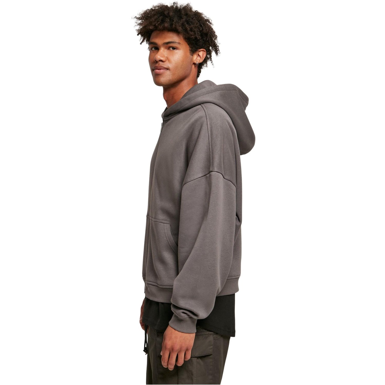 Urban Classics - Organic 90s Zip Hoody darkshadow