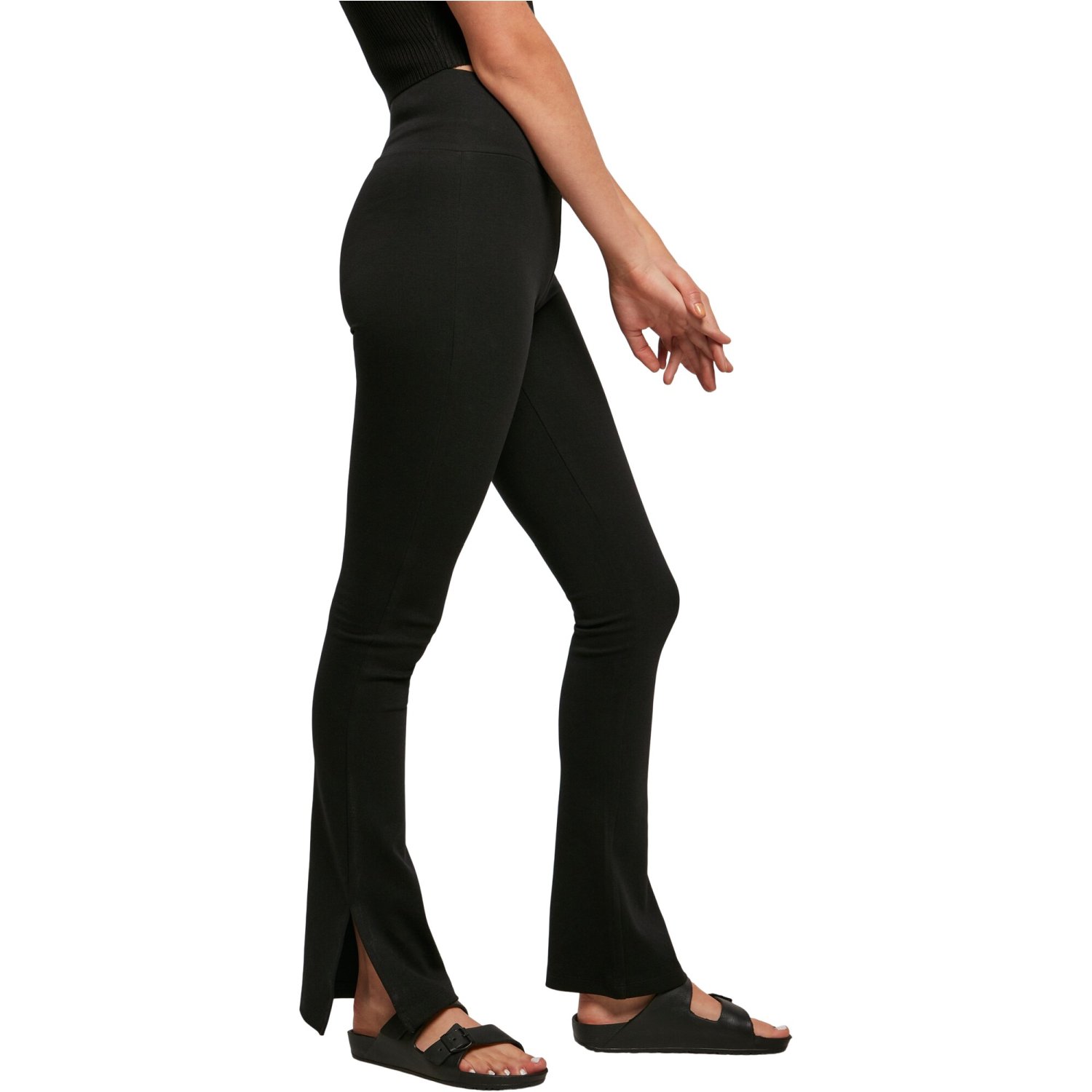 Urban Classics Ladies - High Waist Side Slit Leggings