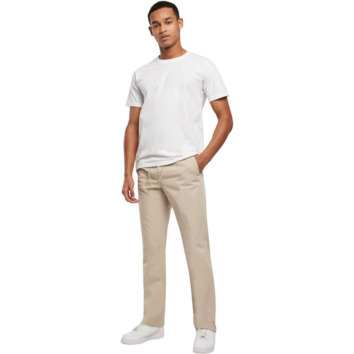 Urban Classics - Straight-Fit Slit Pants softseagrass