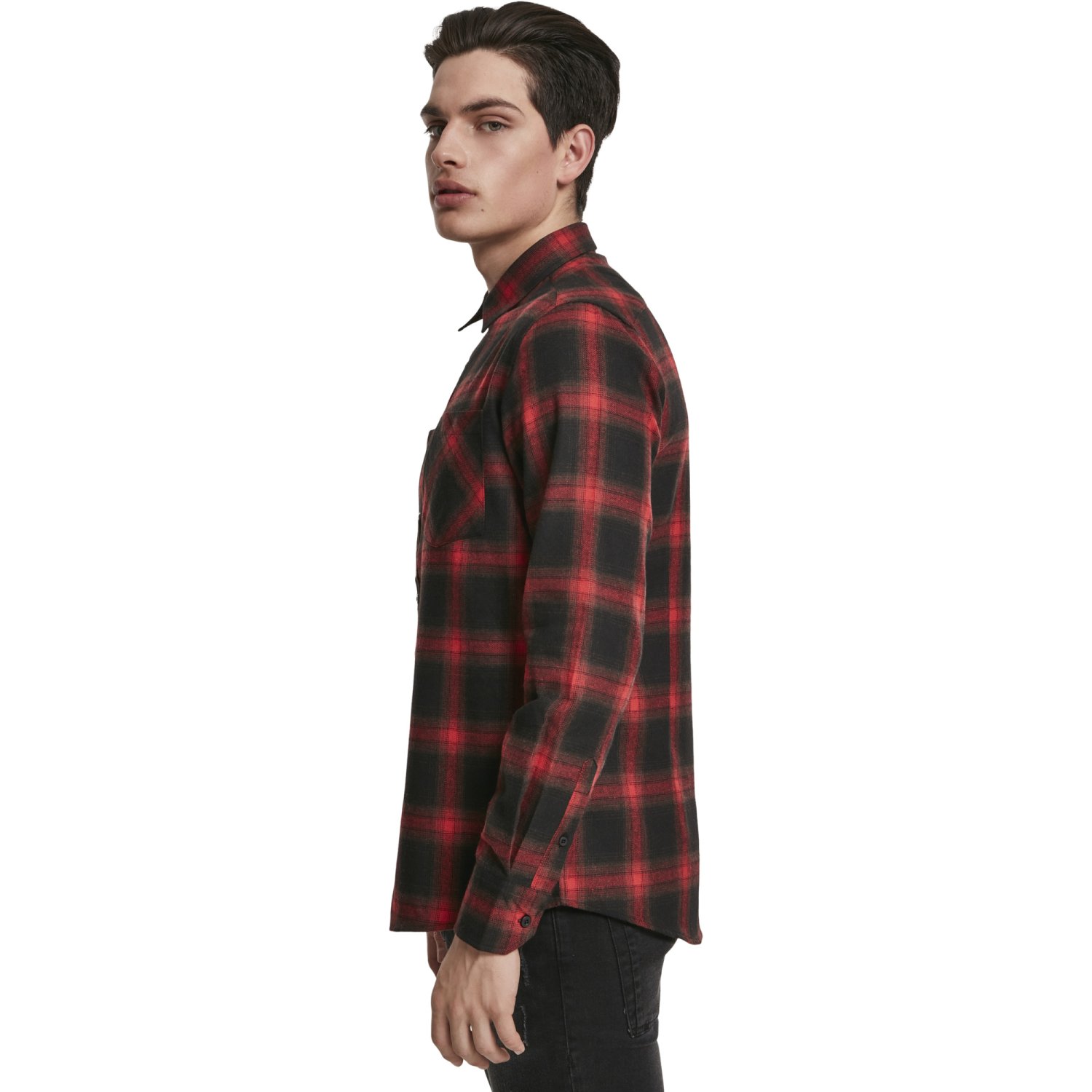 Urban Classics - FLANELL Karo Holzfäller Hemd