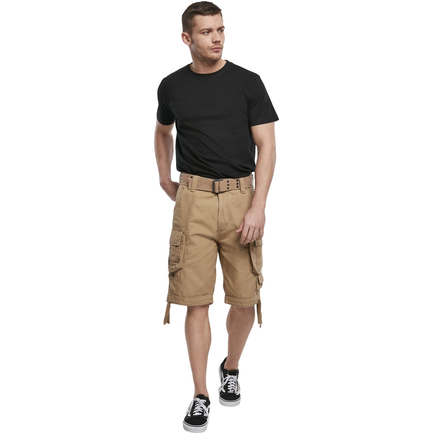 Brandit SAVAGE Vintage Worker Cargo Army Shorts beige