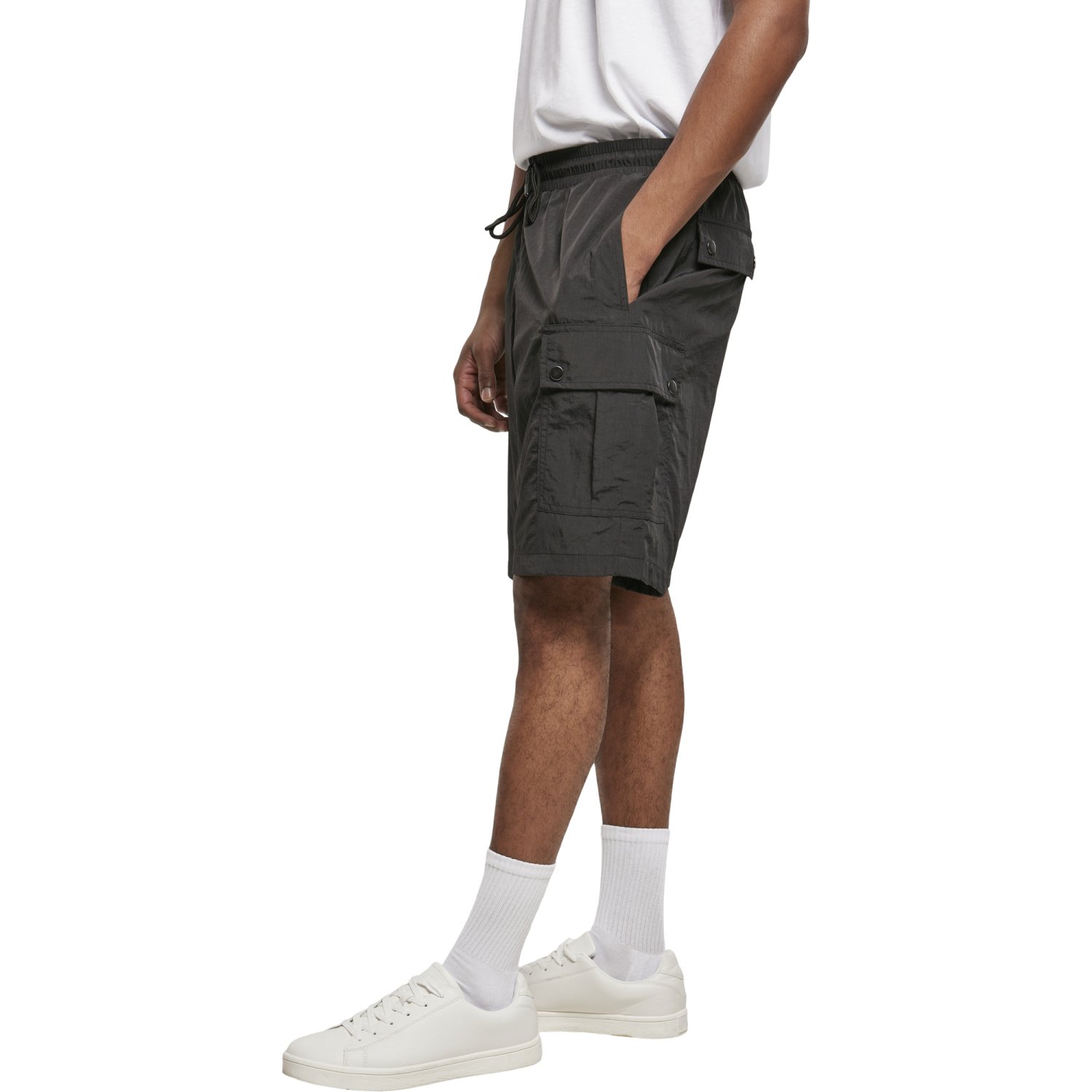 Urban Classics - Nylon Cargo Shorts noir