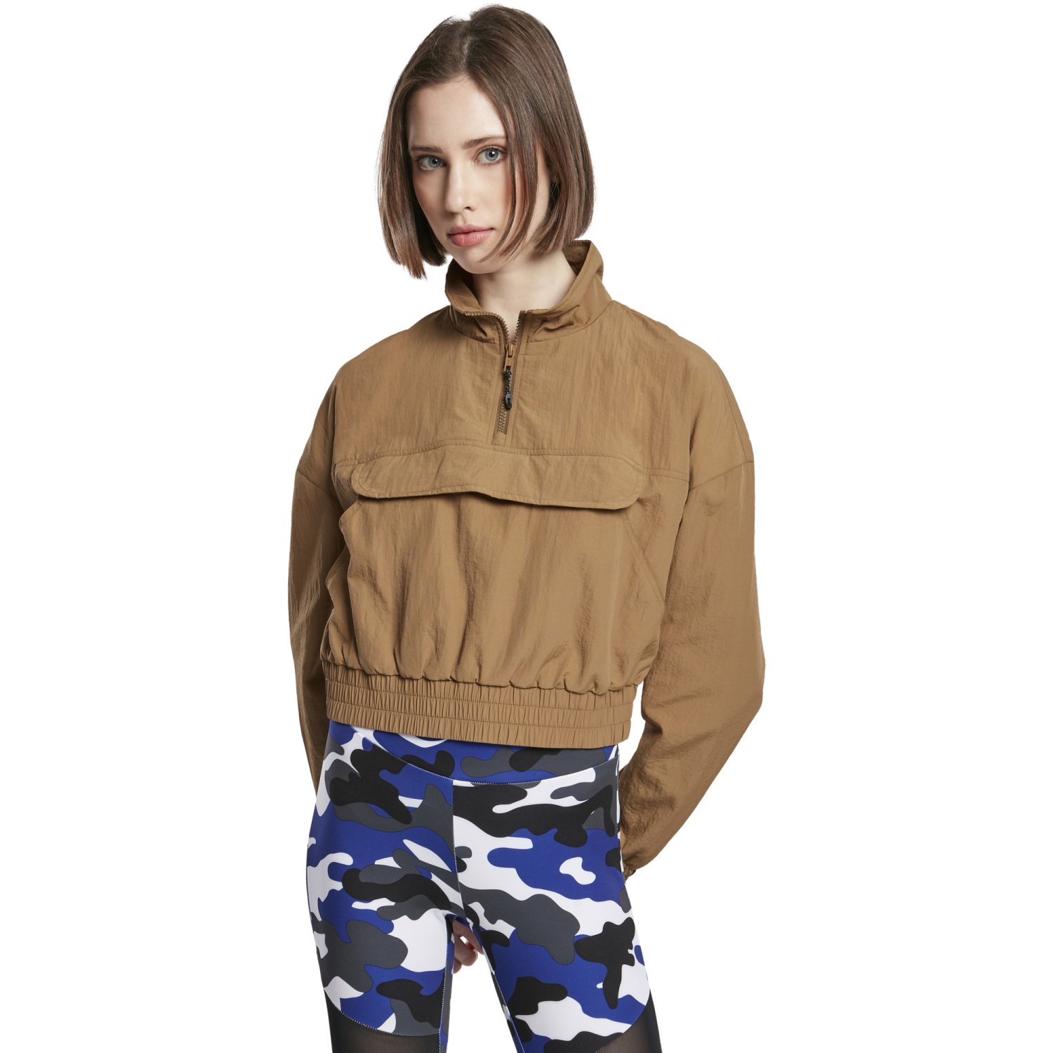 Urban Classics Ladies - Crinkle Pull Over Windbreaker Veste