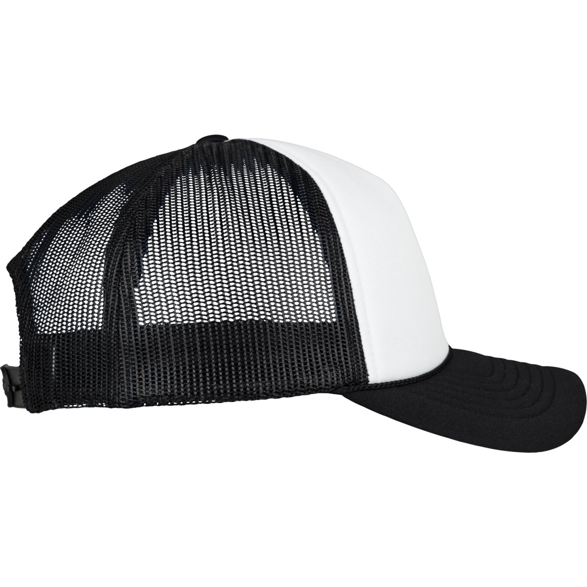 Flexfit FOAM Trucker Snapback Cuved Cap - noir / blanc