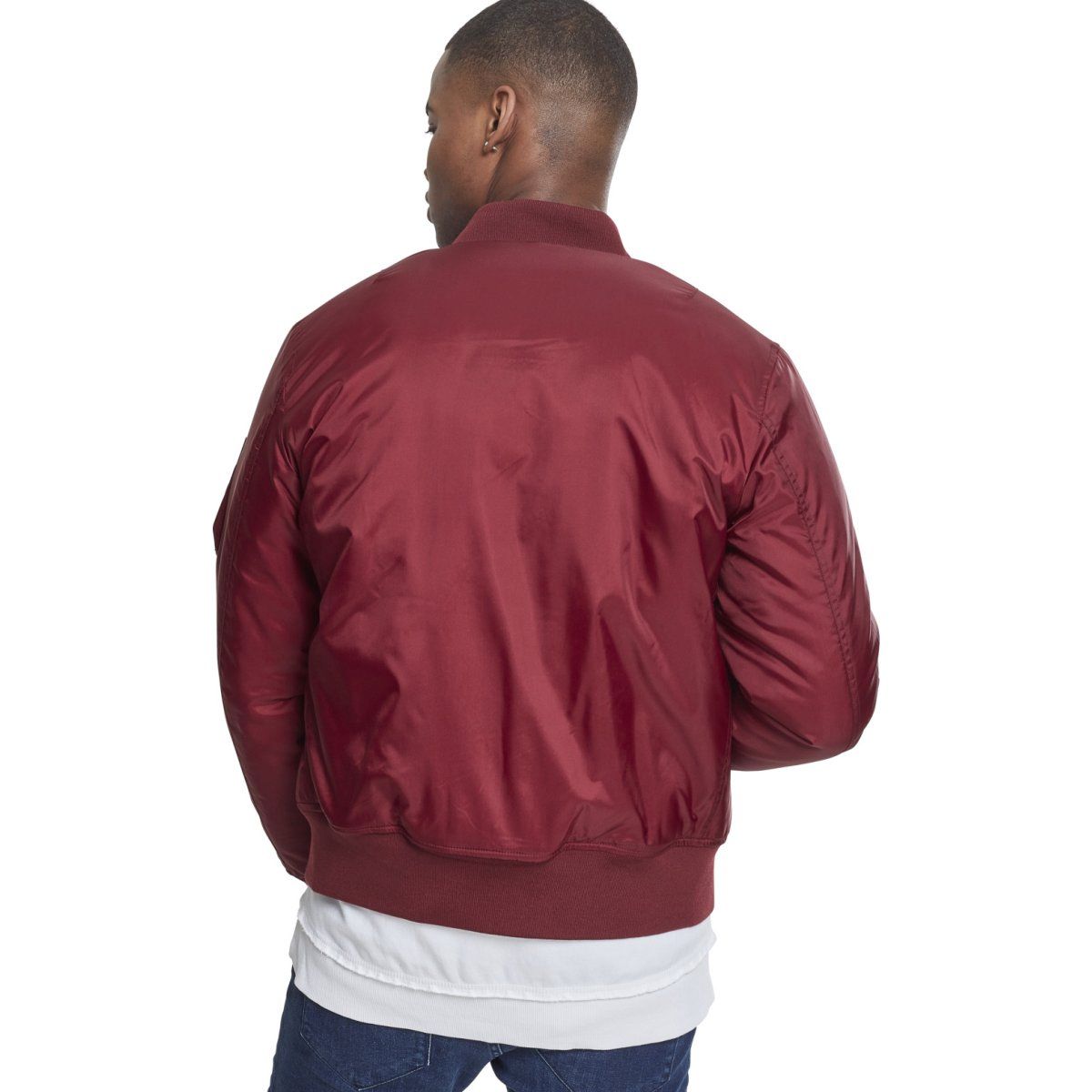 Urban Classics - SHINY BOMBER Veste burgundy