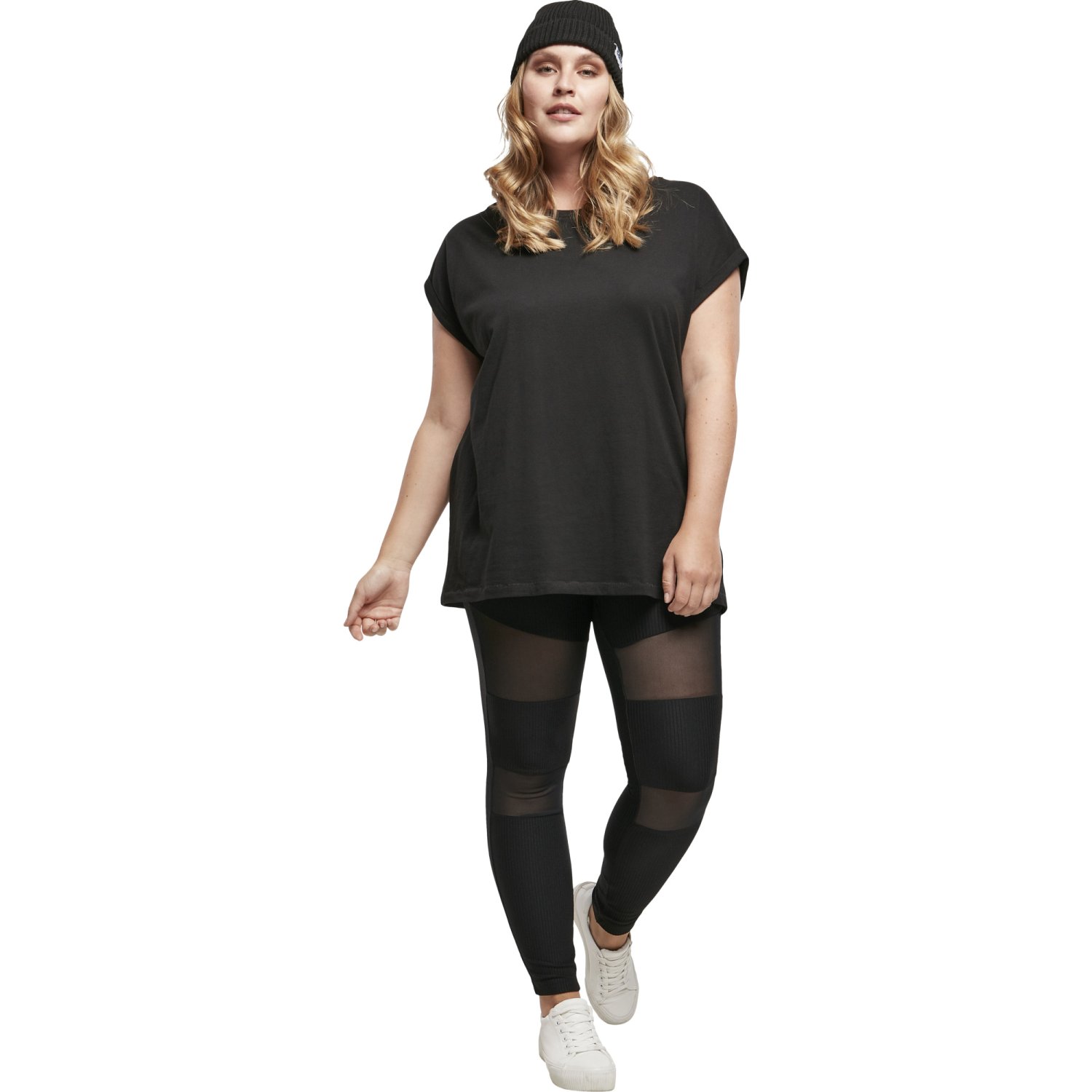 Urban Classics Ladies - TECH MESH Rib Fitness Leggings