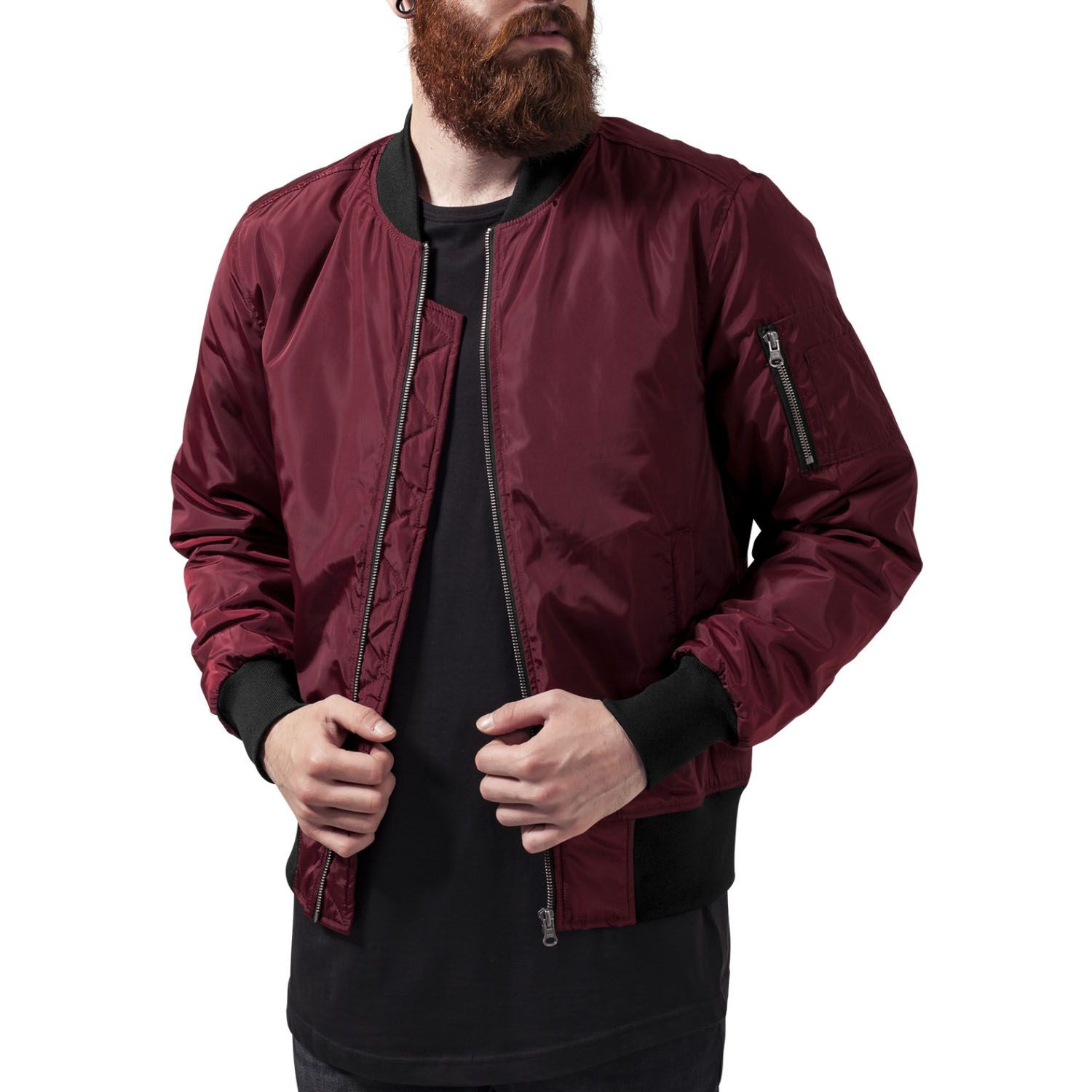 Urban Classics - 2-TONE BOMBER Veste burgundy