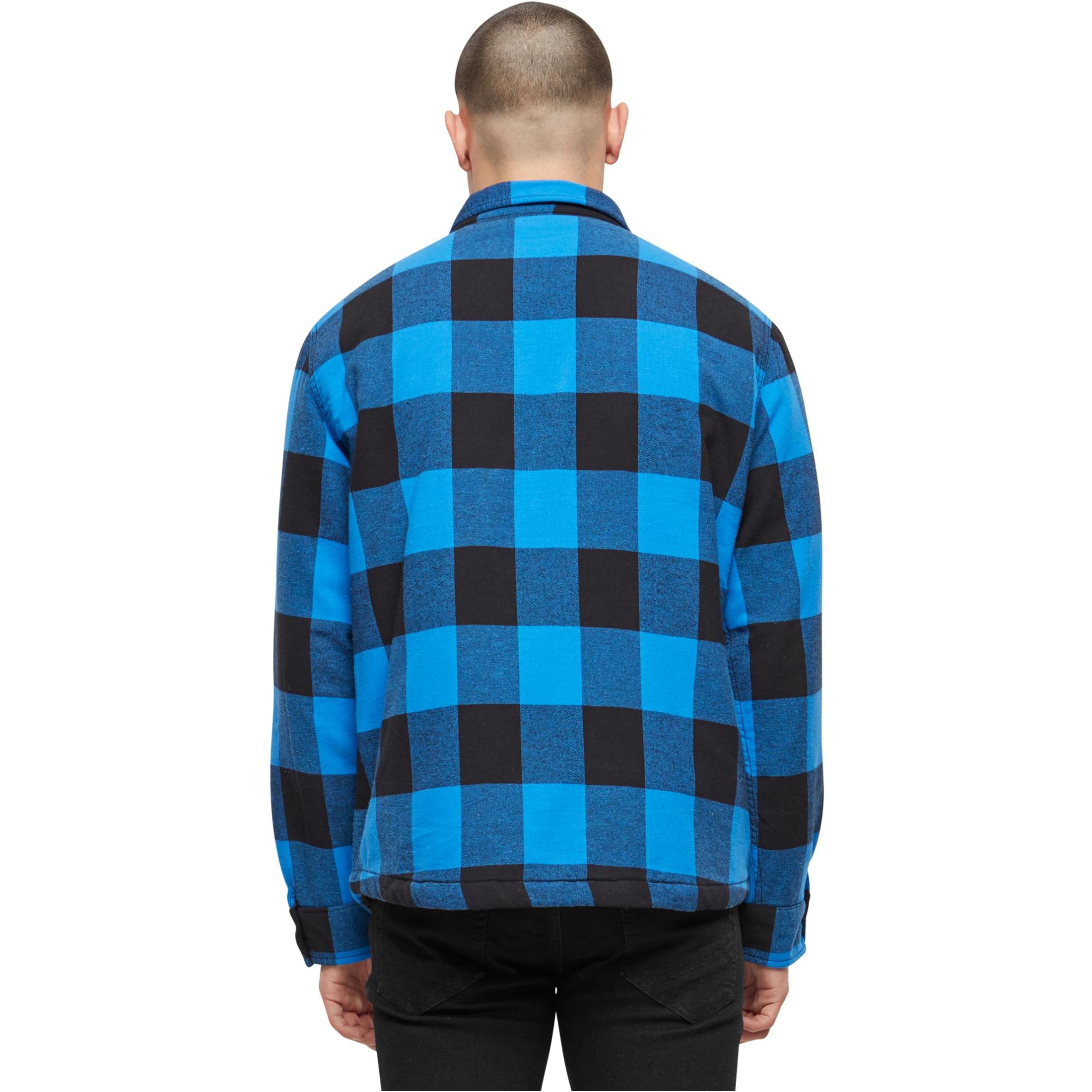 Brandit - Lined Lumberjack Jacket black / royal