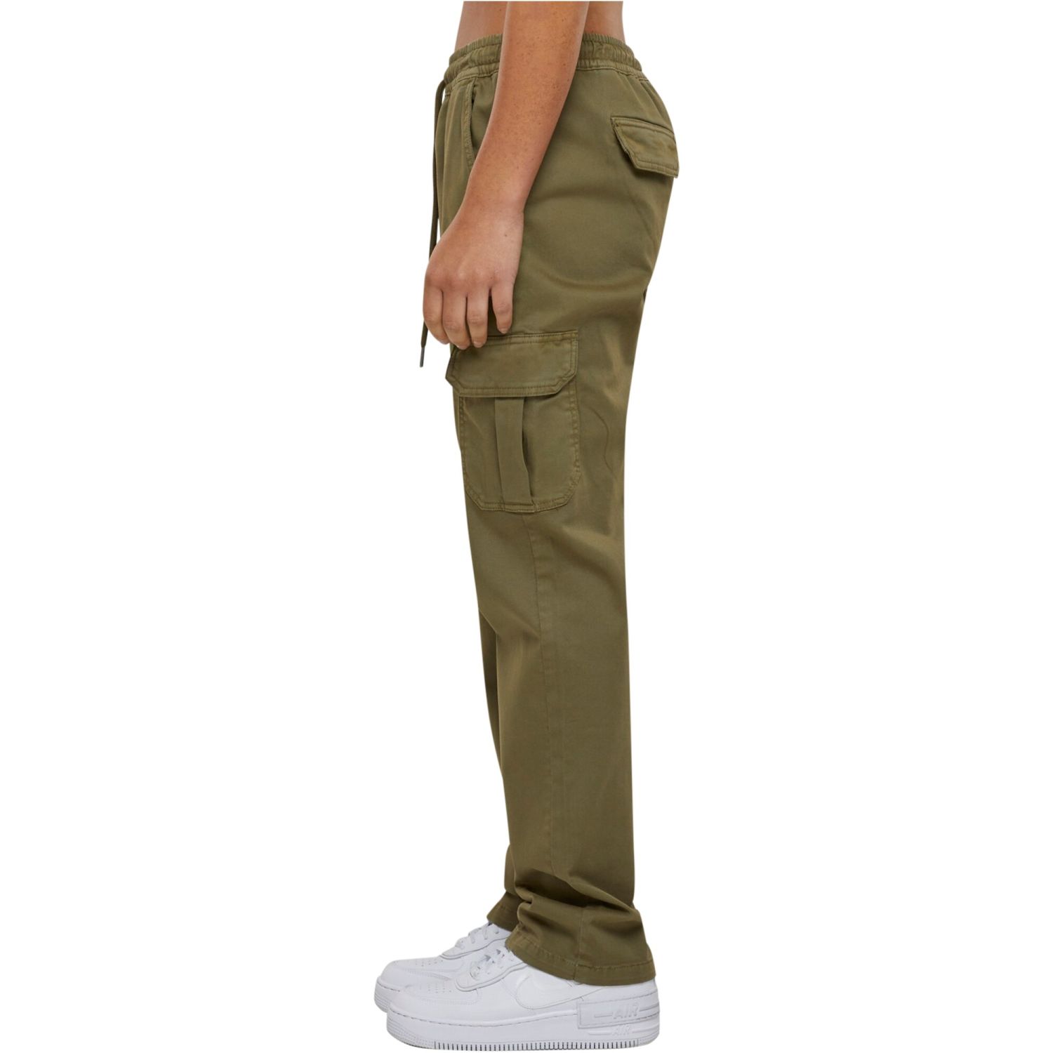Urban Classics Ladies - High Waist Twill Cargo Hose