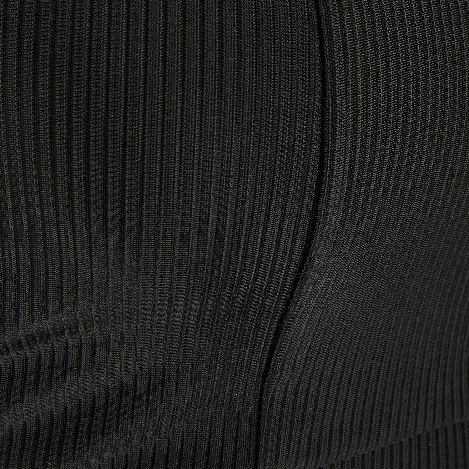 Urban Classics Ladies - Cropped Shiny Rib Tank Top noir