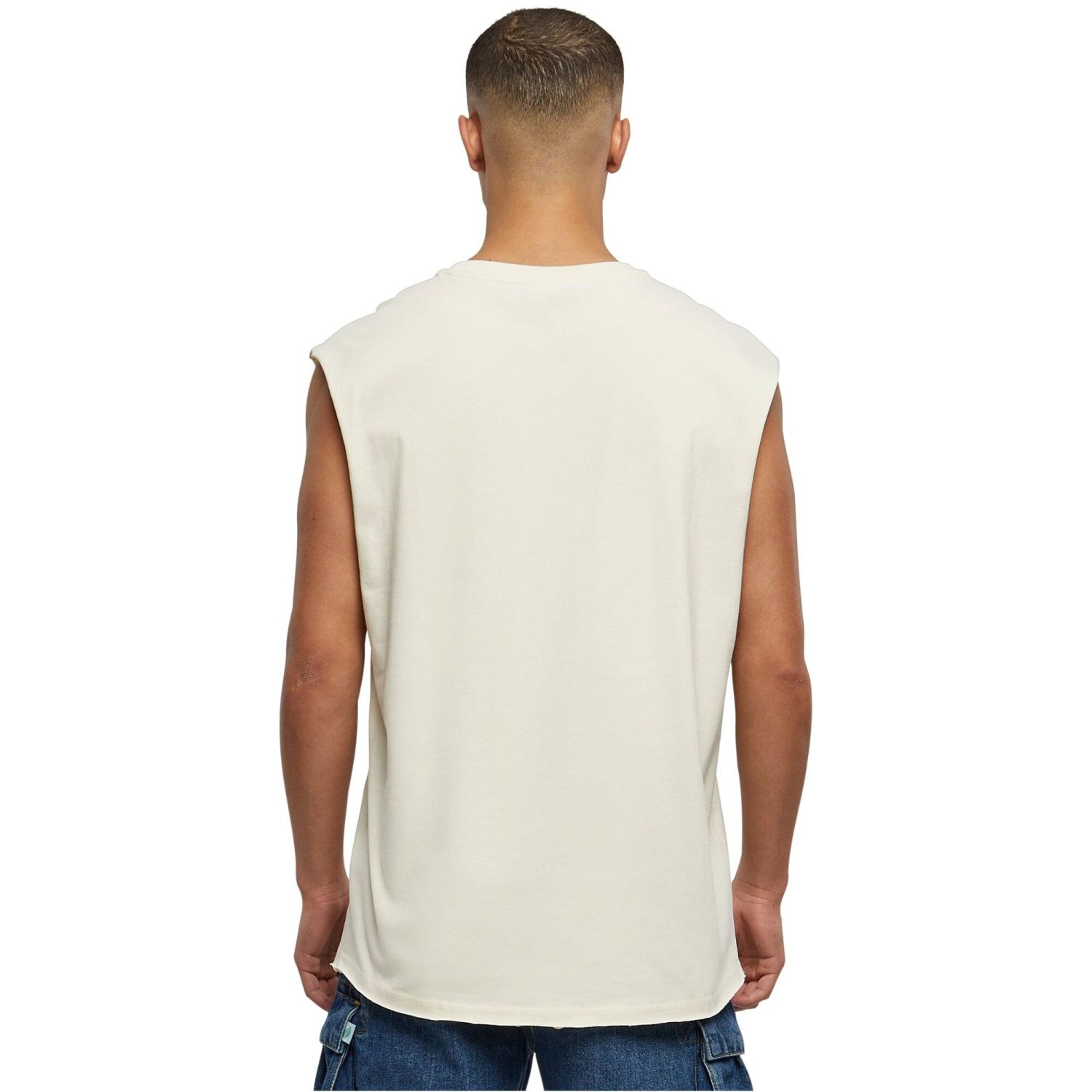 Urban Classics - OPEN EDGE Sleeveless Shirt whitesand
