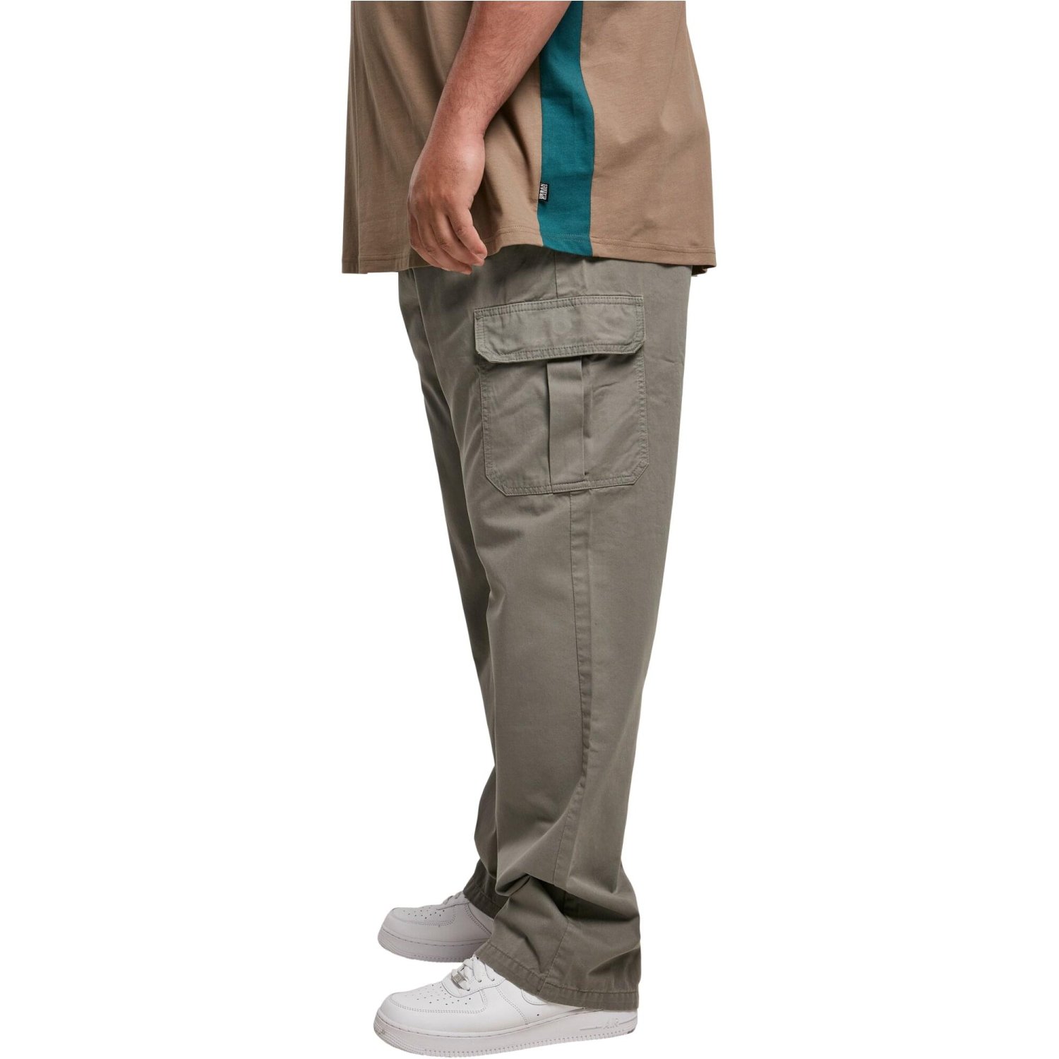 Urban Classics - Straight-Leg Cargo Pants asphalt