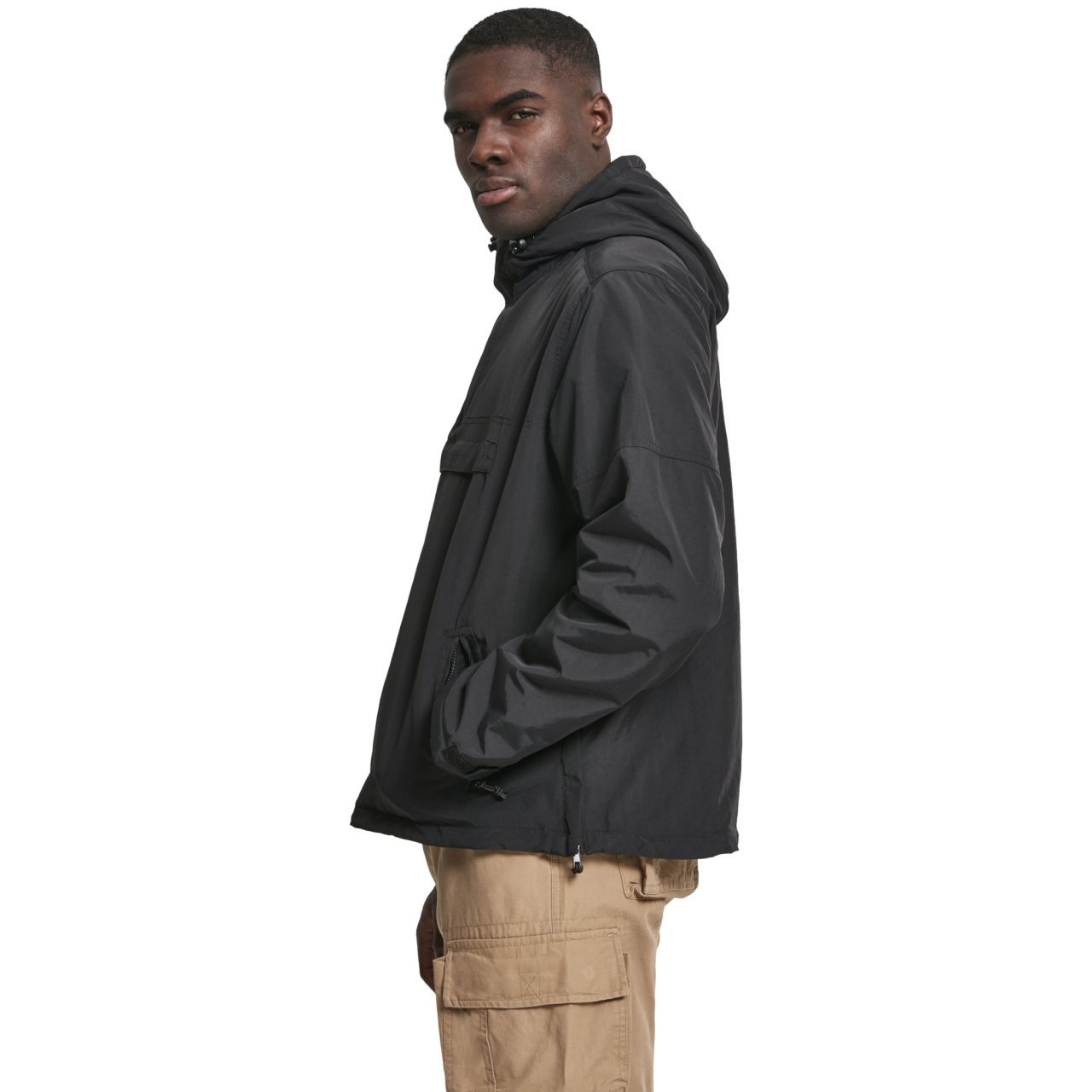 Brandit Pull-Over Outdoor Army Windbreaker Jacket black