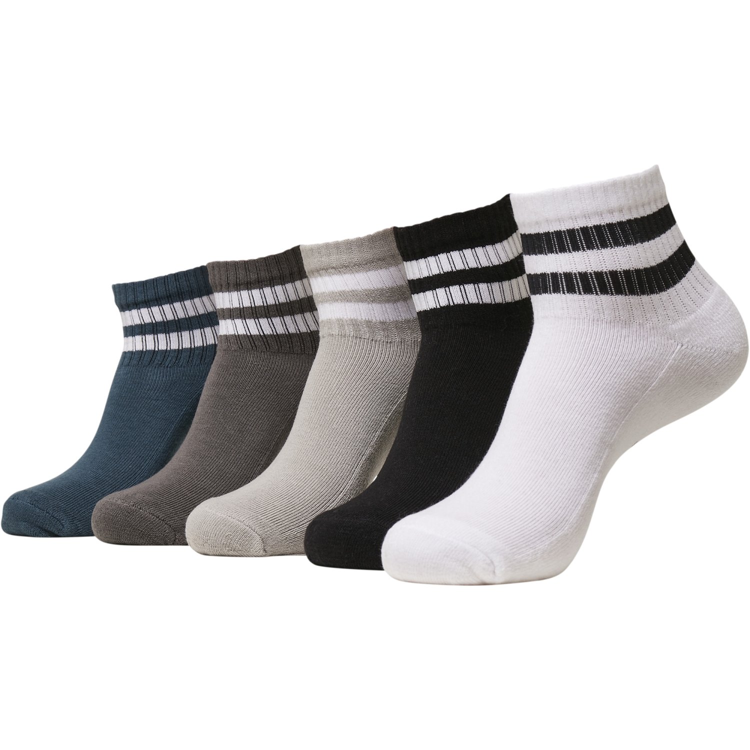 Urban Classics - Half Cuff Chaussettes courtes 5-pack
