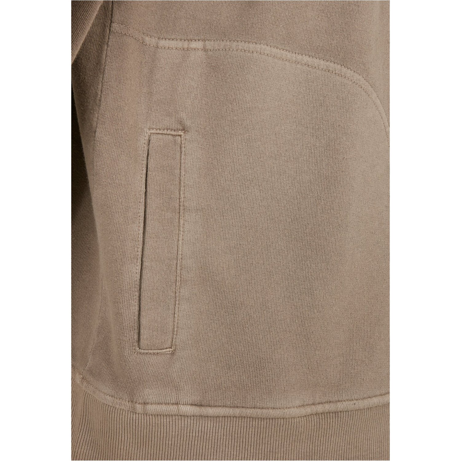 Urban Classics - Overdyed Camp Troyer Hoody khaki