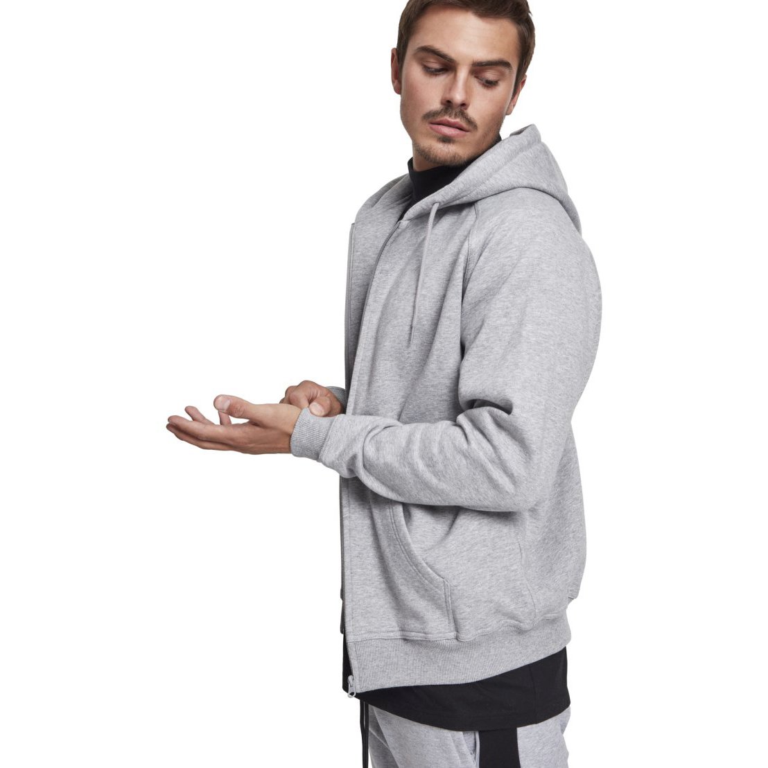 Urban Classics - Zip Hoody grey