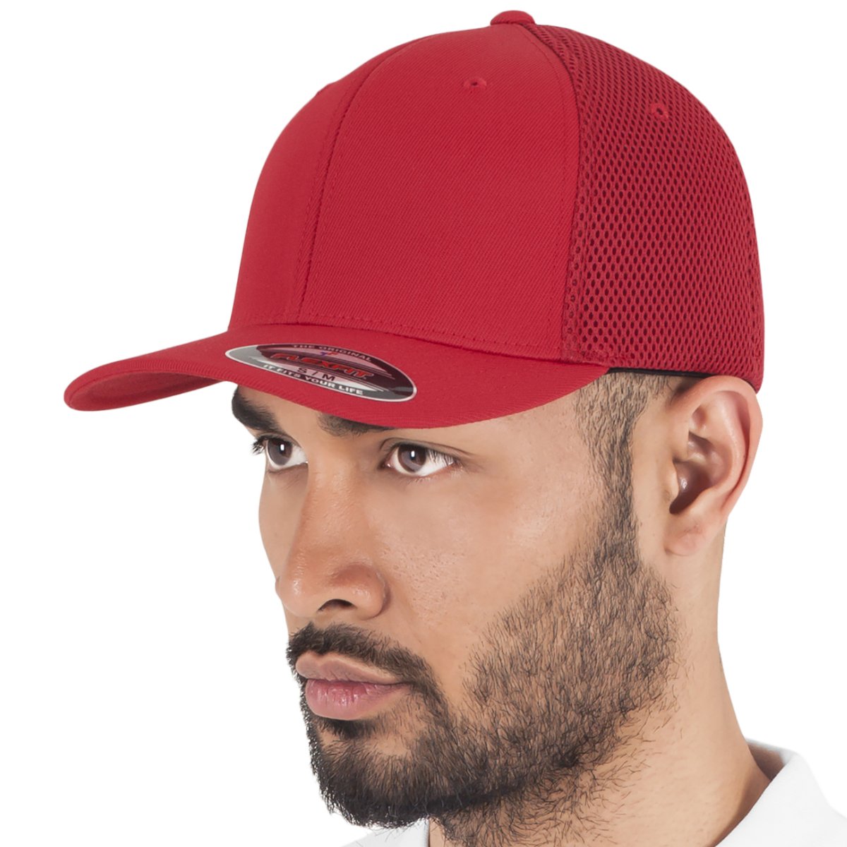 Flexfit Ultrafibre Mesh Stretchable Cap - red