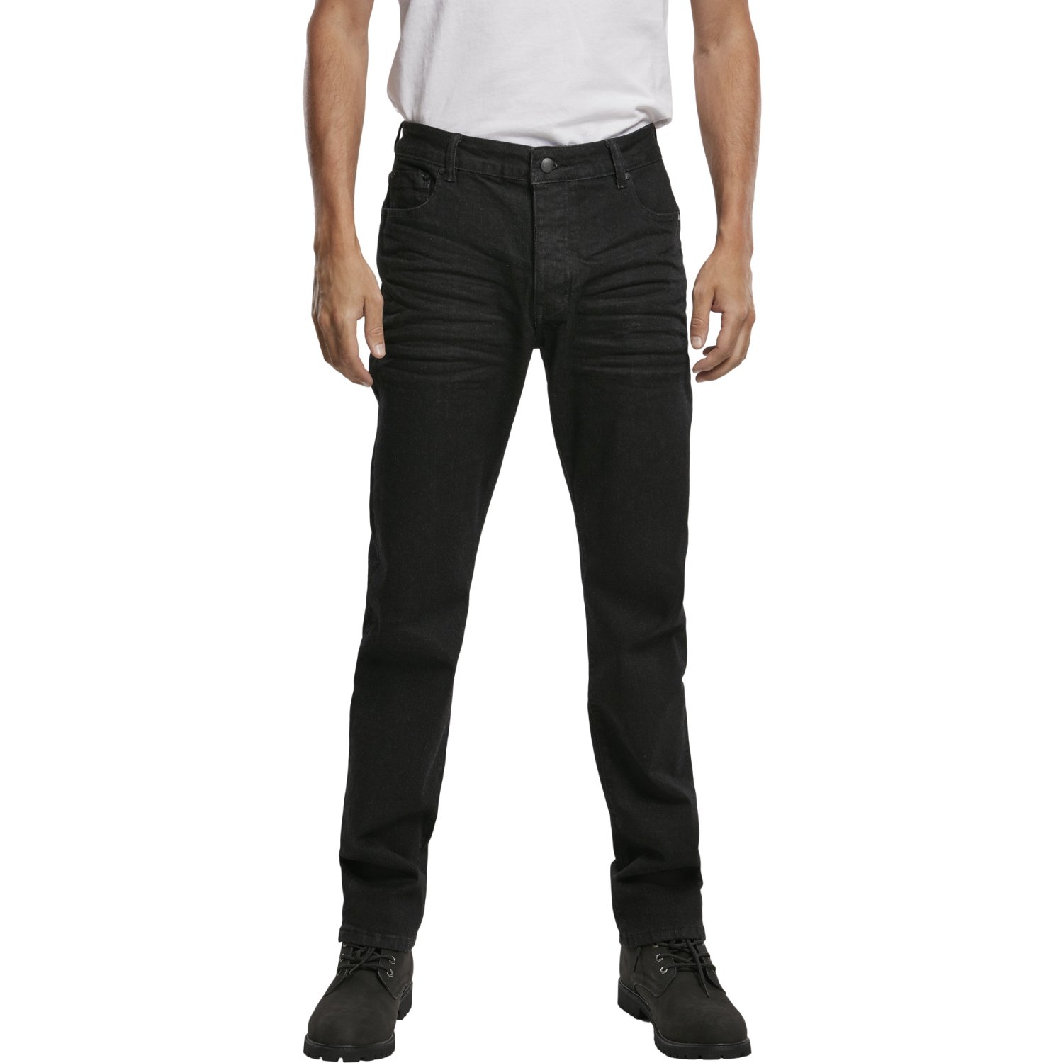 Brandit MASON Straight-Fit Stretch Denim Jeans noir