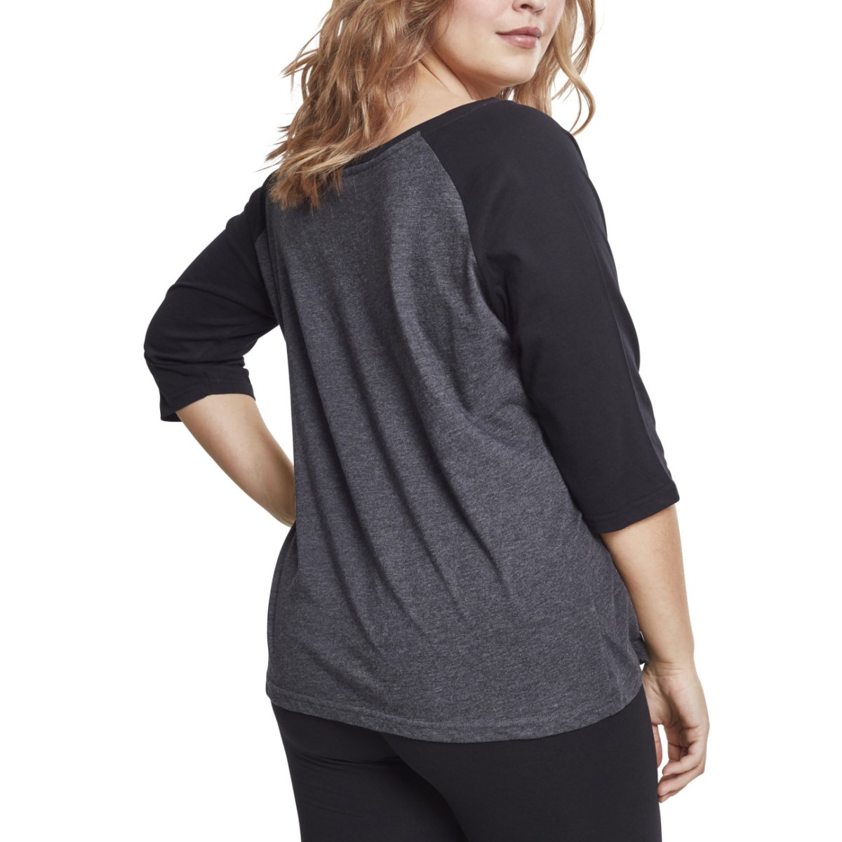 Urban Classics Ladies - 3/4 RAGLAN Longsleeve charcoal