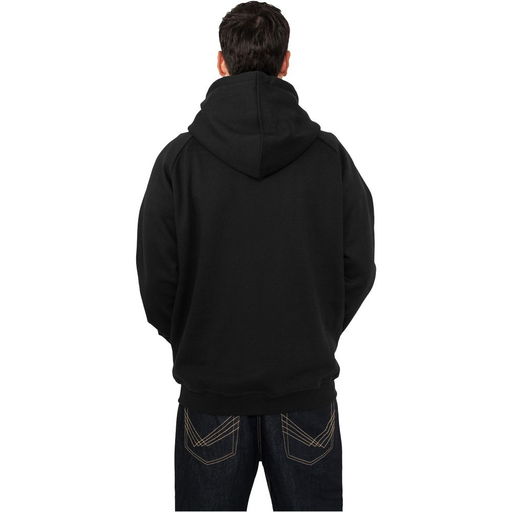 Urban Classics - Zip Sweat à capuche noir - 5XL