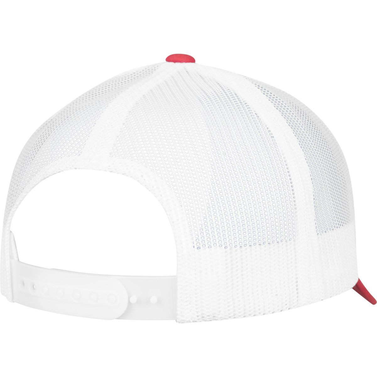 Flexfit 5-Panel RETRO Trucker Snapback Cap - rouge / blanc