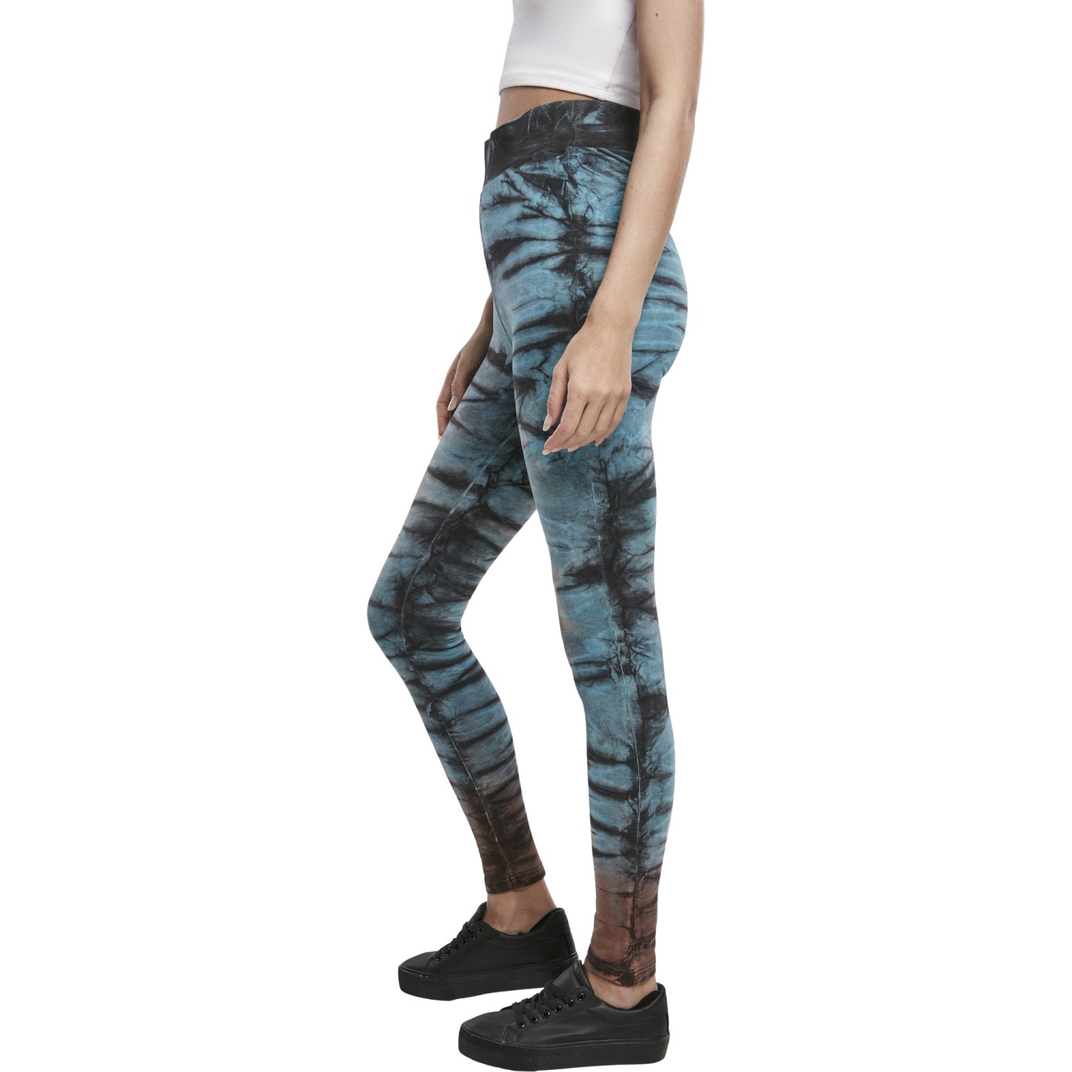Urban Classics Ladies - Batik Tie Dye High Waist Leggings