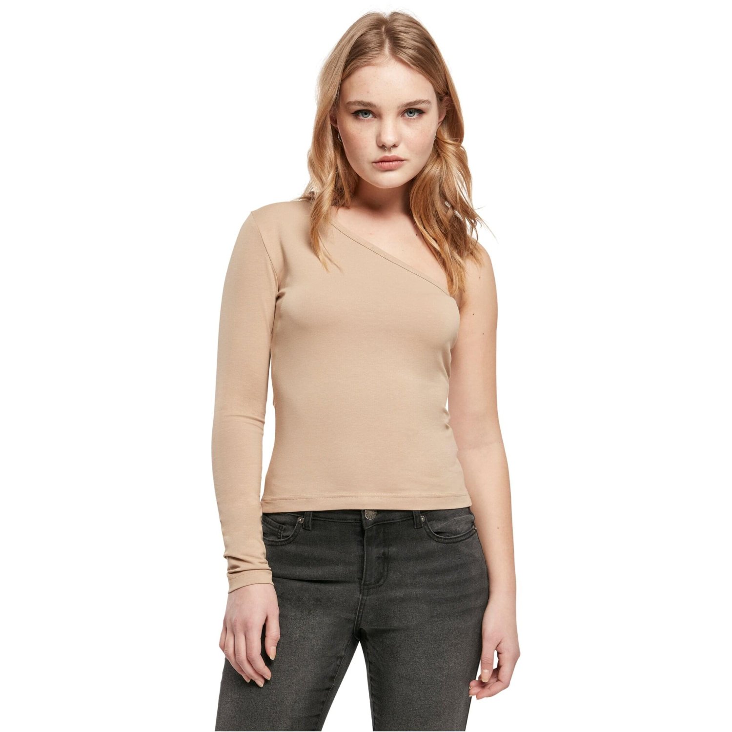 Urban Classics Ladies - One Should Longsleeve beige