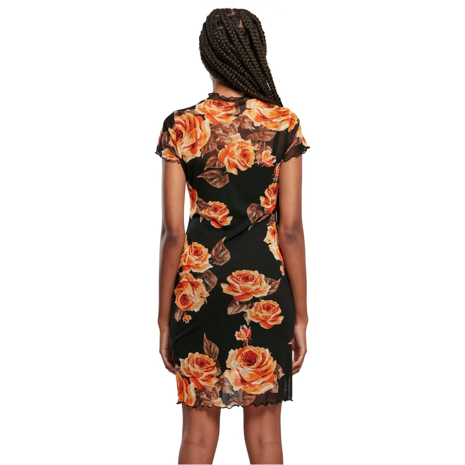 Urban Classics Ladies - Mesh Double Layer Dress mangorose