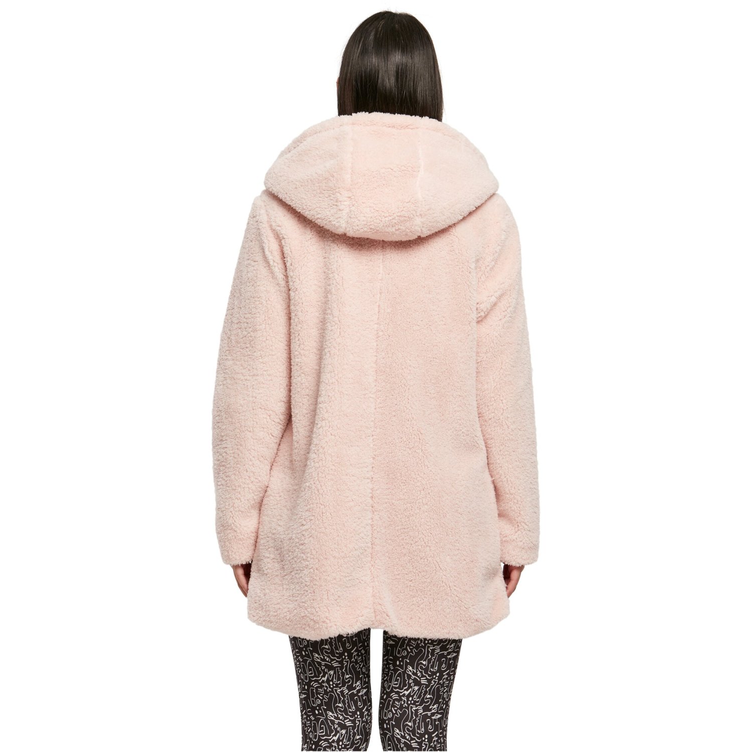 Urban Classics Femme - SHERPA Long Veste d'hiver pink