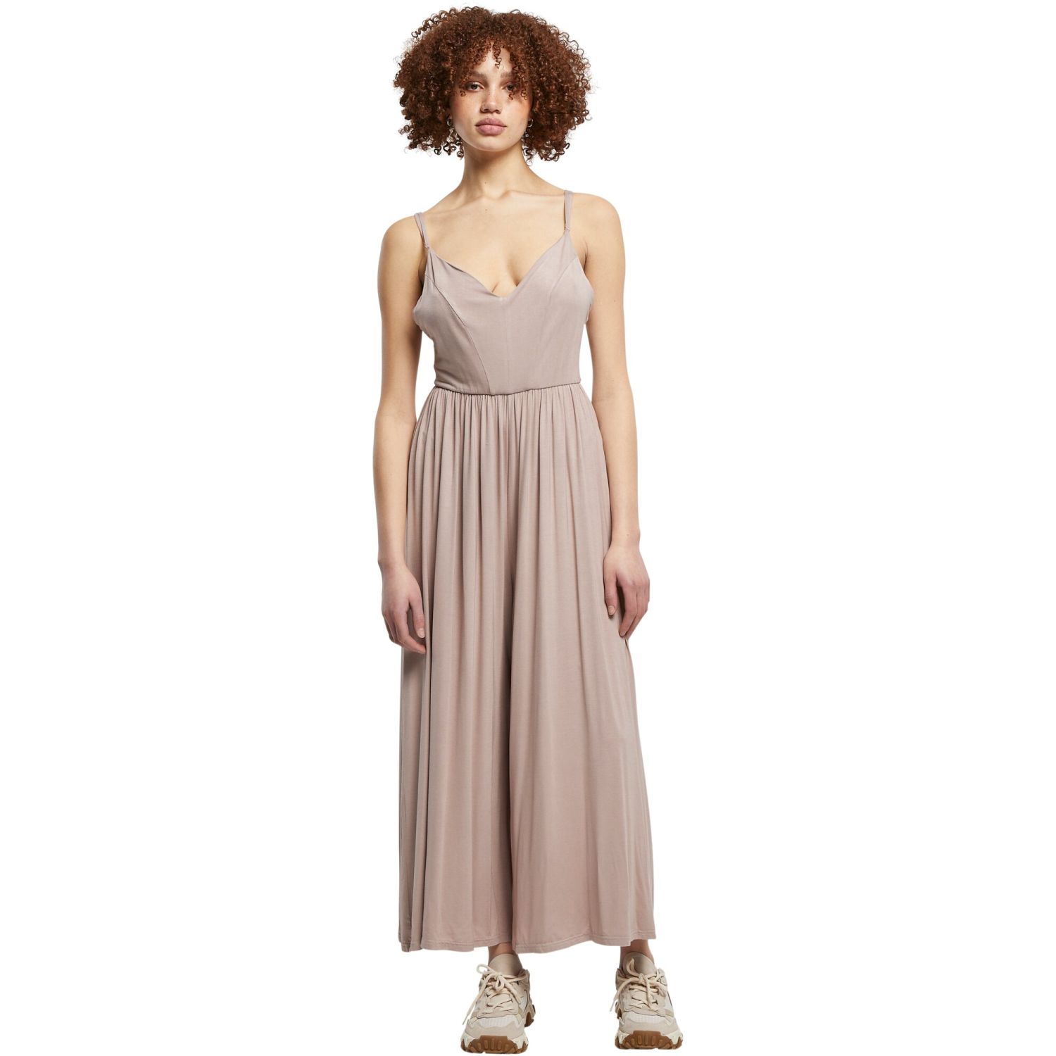 Urban Classics Ladies - MODAL Spaghetti Jumpsuit rose