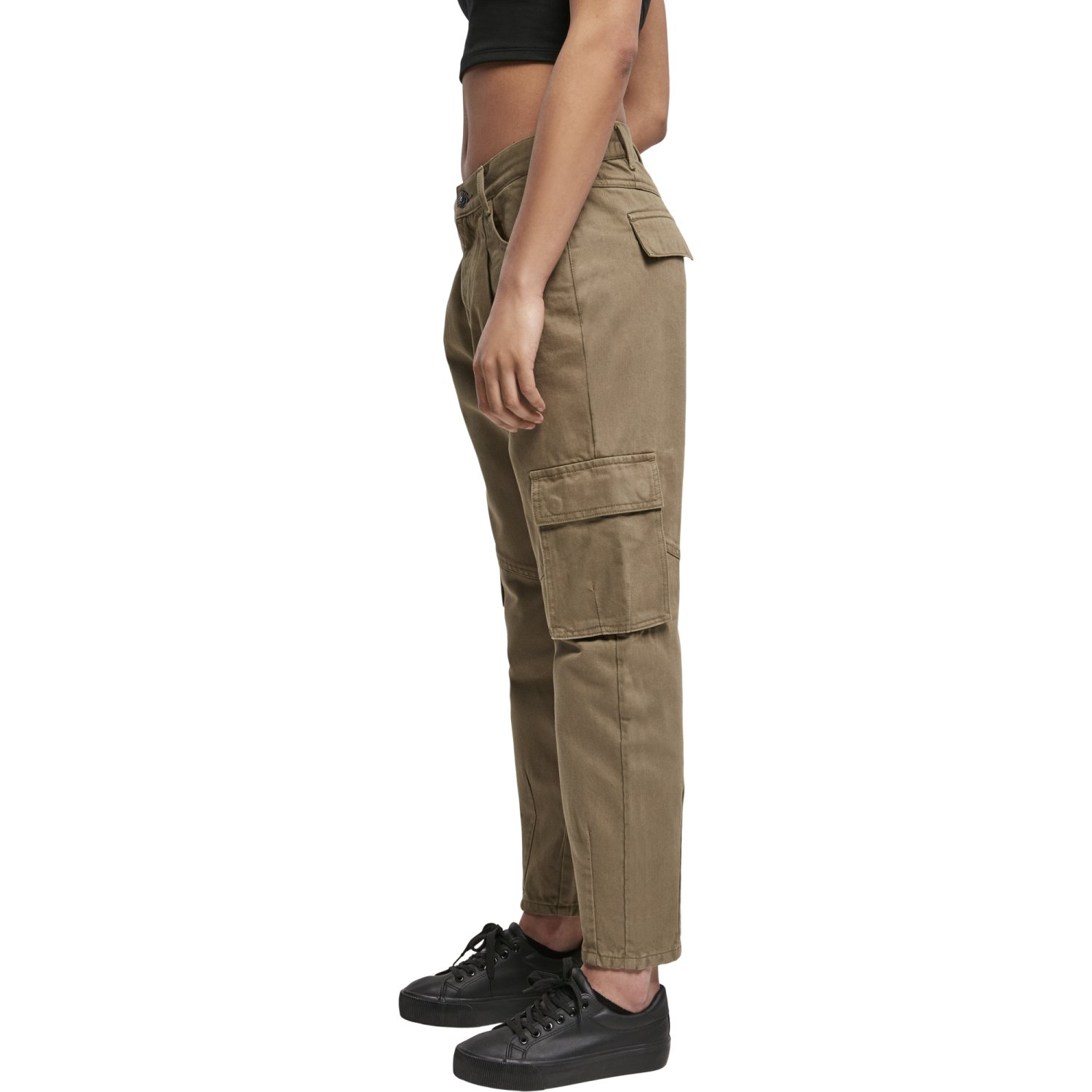 Urban Classics Ladies - Ballon-Fit Cargo Pantalon khaki
