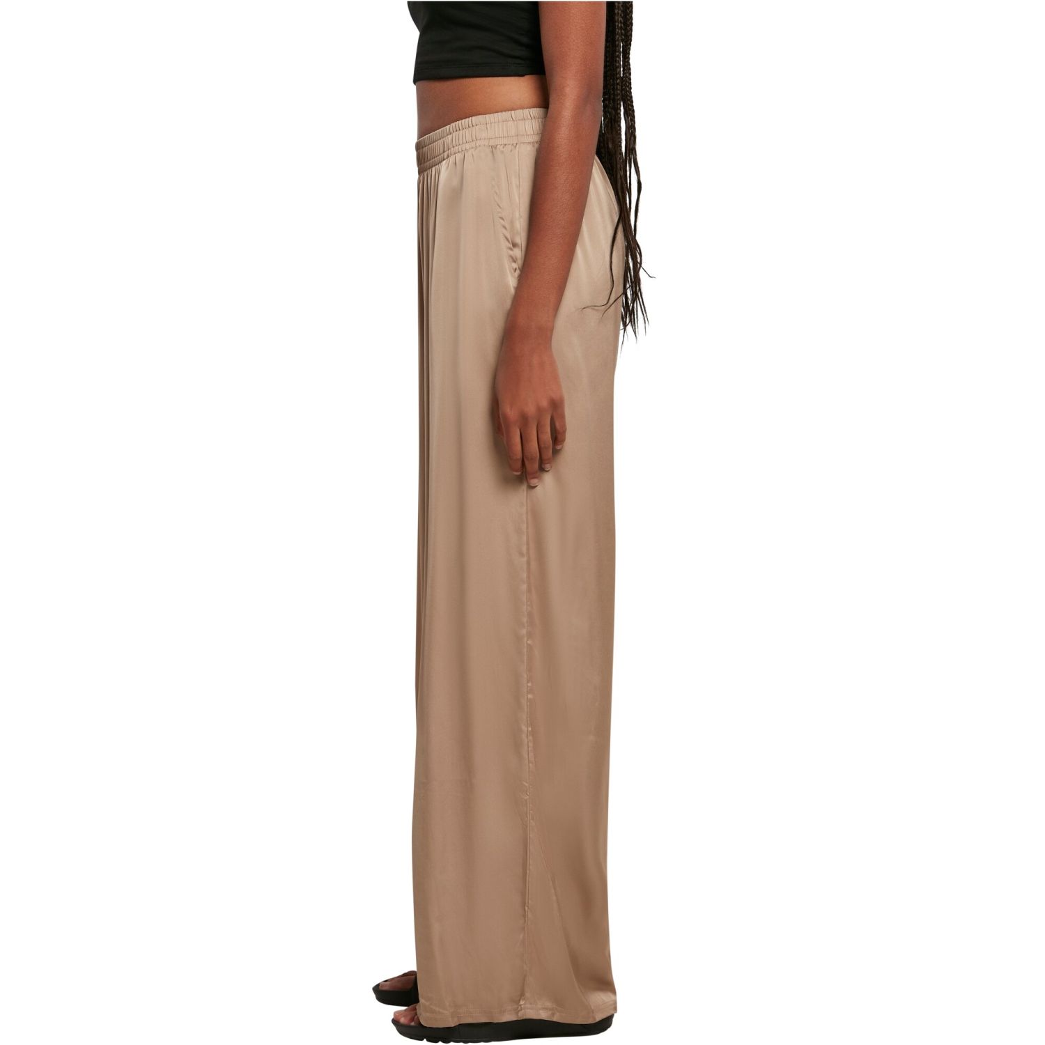 Urban Classics Ladies - Wide Leg SATIN Hose