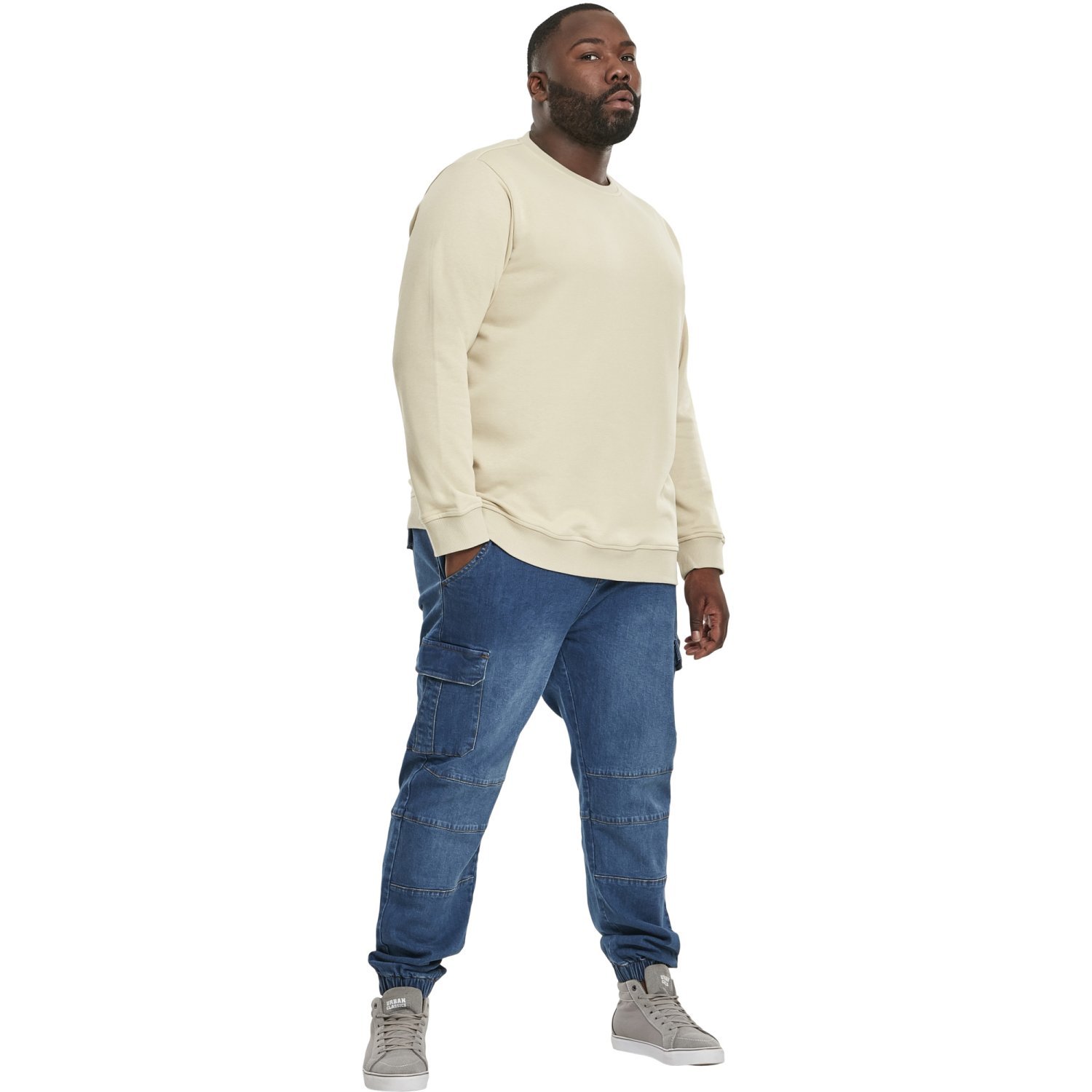 Urban Classics - BASIC TERRY Crewneck Pullover beige